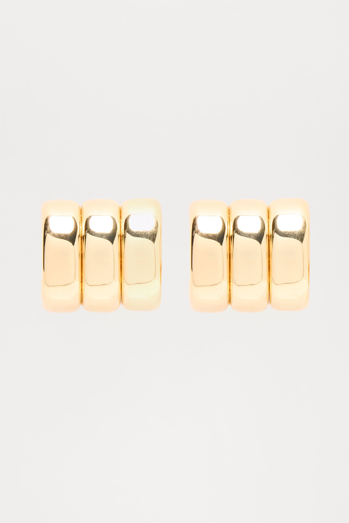 Modern Minimalist Mini Hoop Earrings - Gold - Image 3
