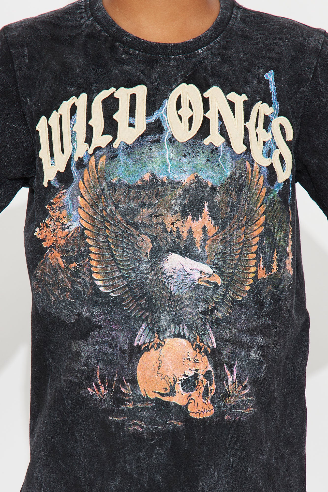 Mini Wild Ones Western Tee - Black - Image 3