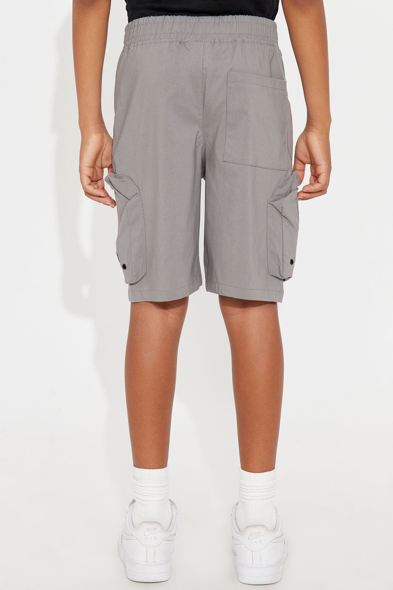 Mini Aaron Cargo Shorts - Grey - Image 3