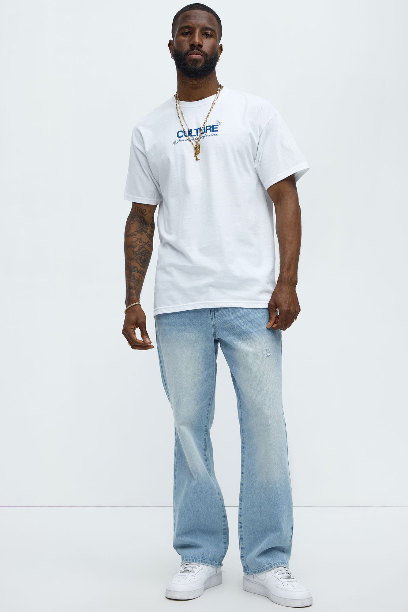 Culture Above All Short Sleeve Tee - White - Image 3