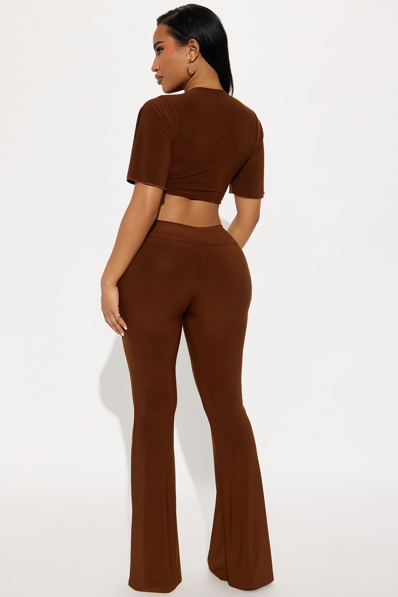 She's A Gem Pant Set - Chocolate - Image 4