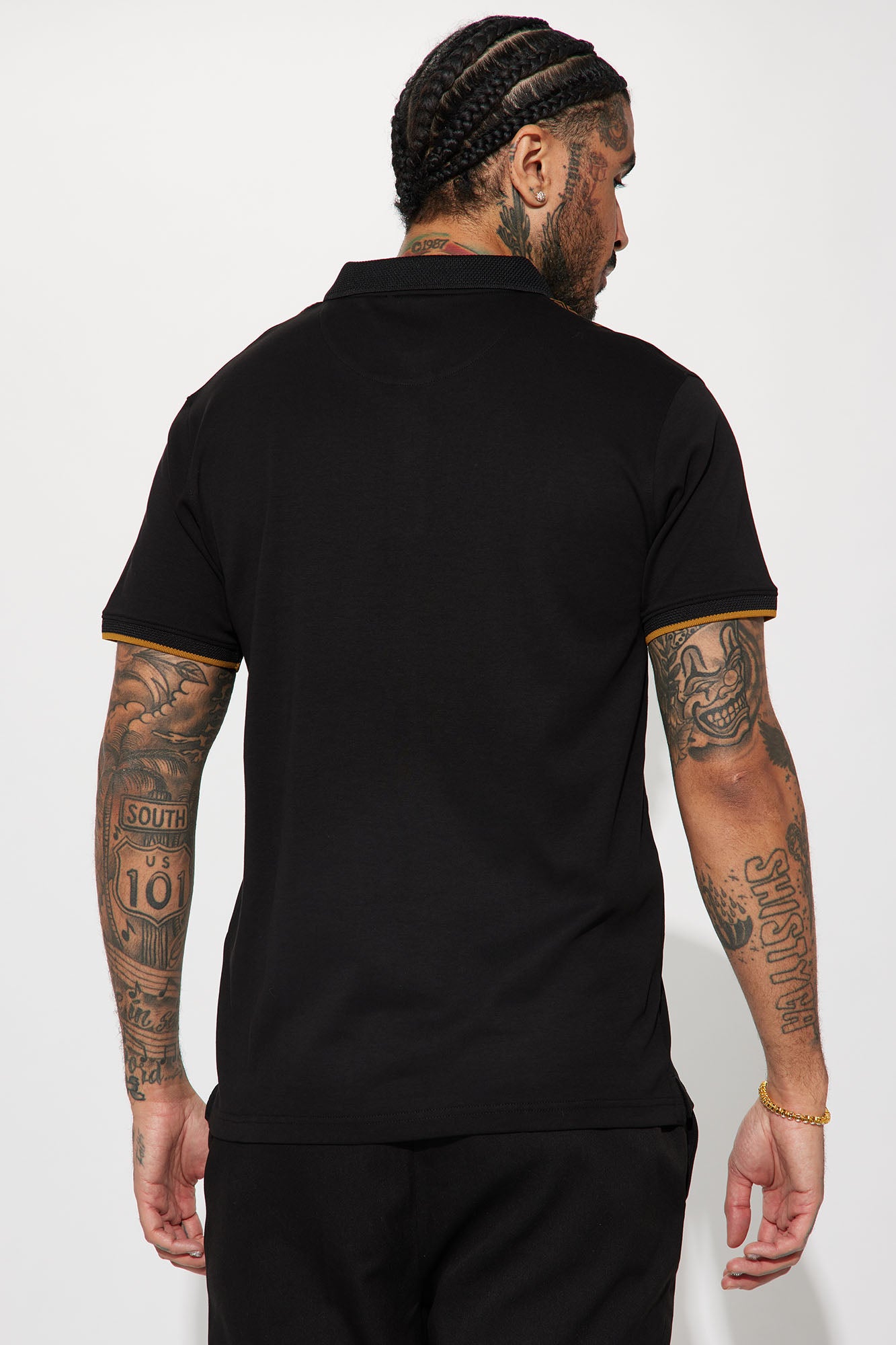 Pharaoh Bustdown Polo - Black - Image 4