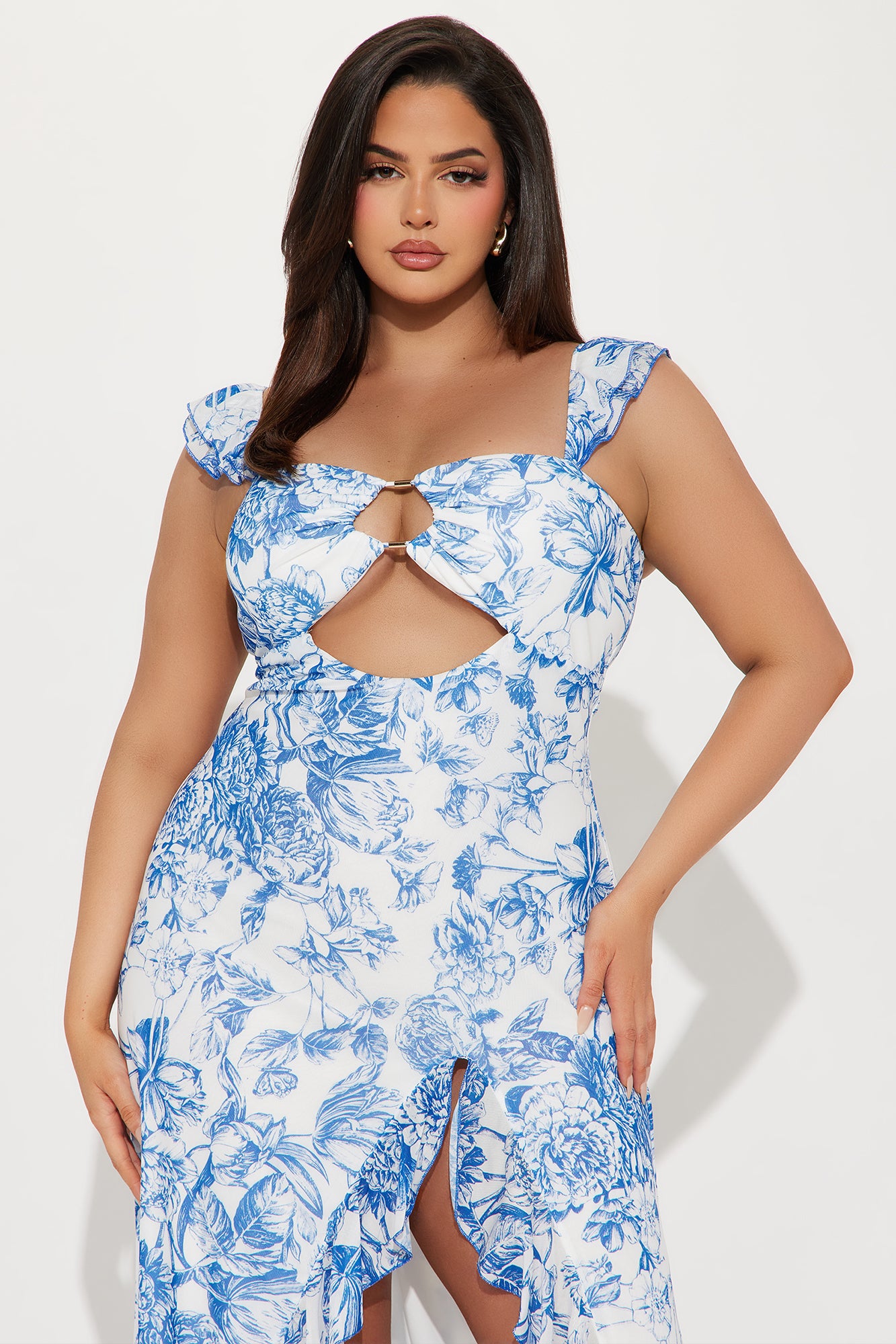 Estée Floral Maxi Dress - Blue/combo - Image 5