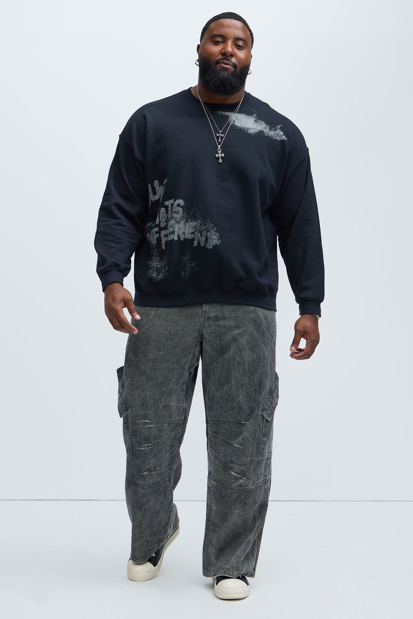 Just Hits Different Sweatshirt - Black - Image 6