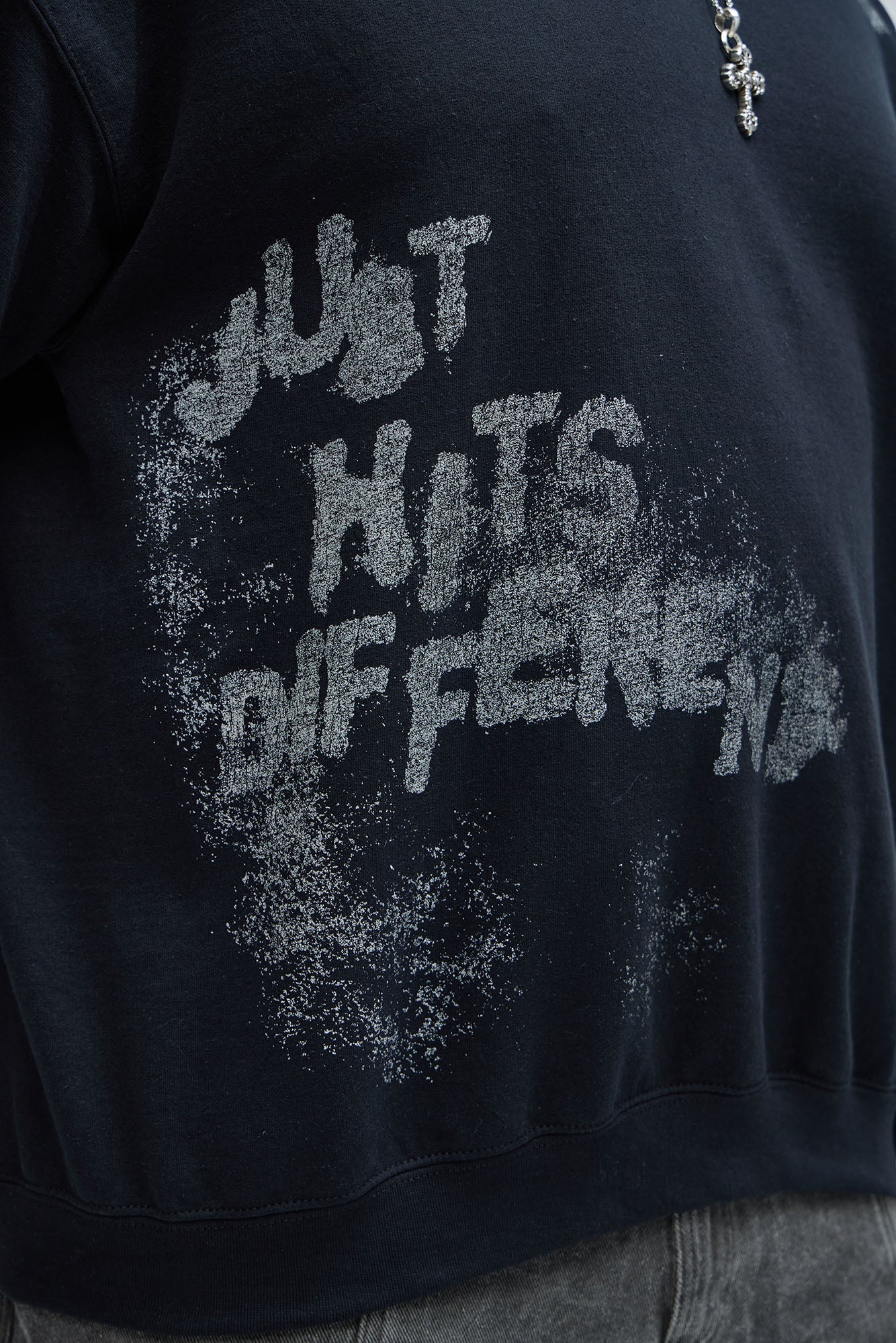 Just Hits Different Sweatshirt - Black - Image 8