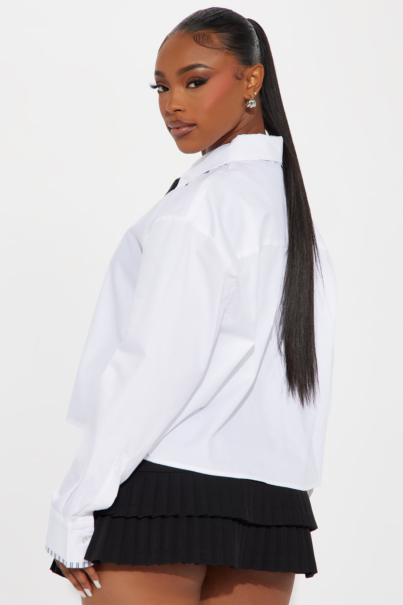 Textbook Edition Poplin 2 Piece Shirt And Tie - White - Image 3