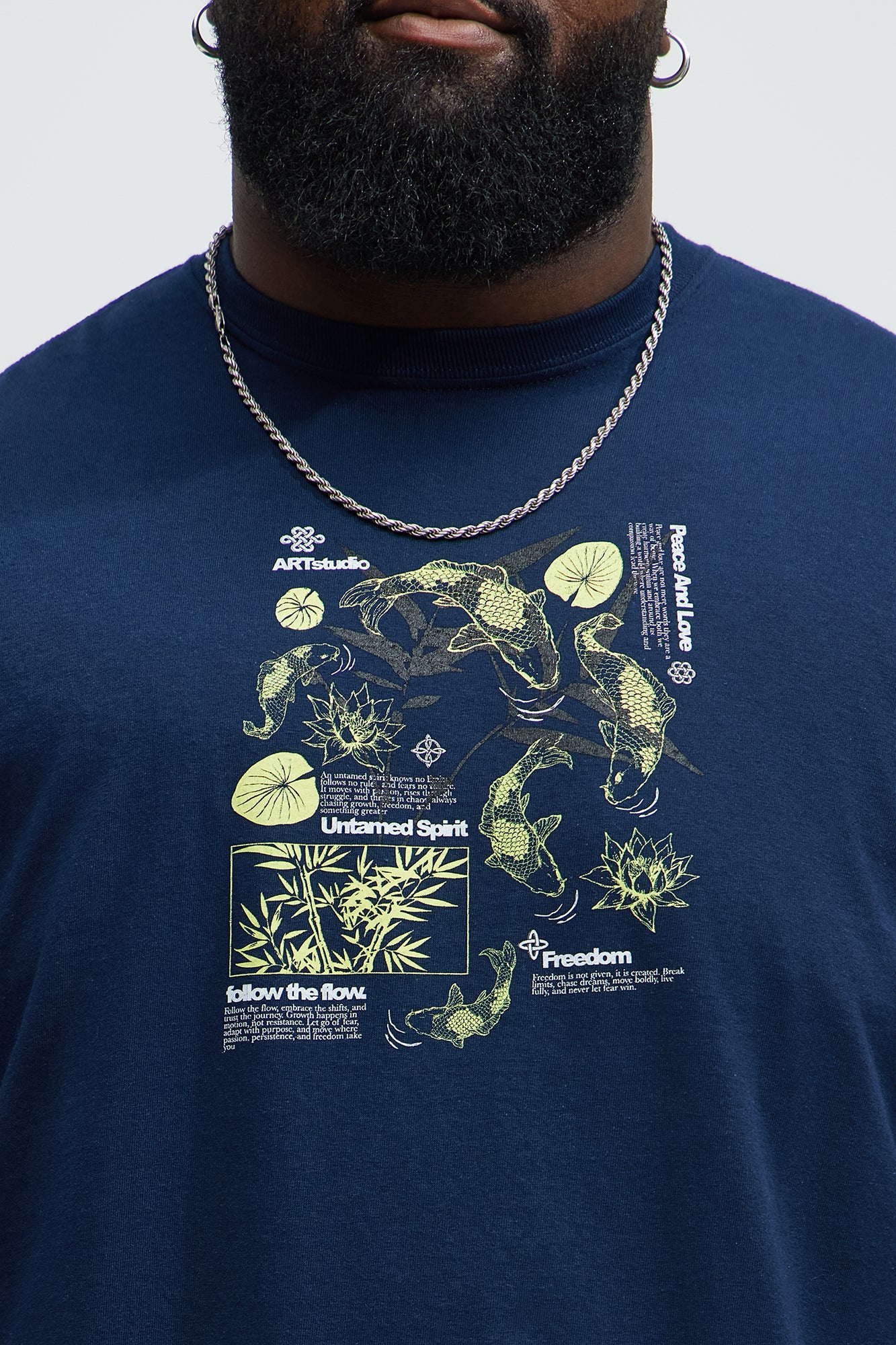 Follow The Flow Short Sleeve Tee - Navy - Image 7