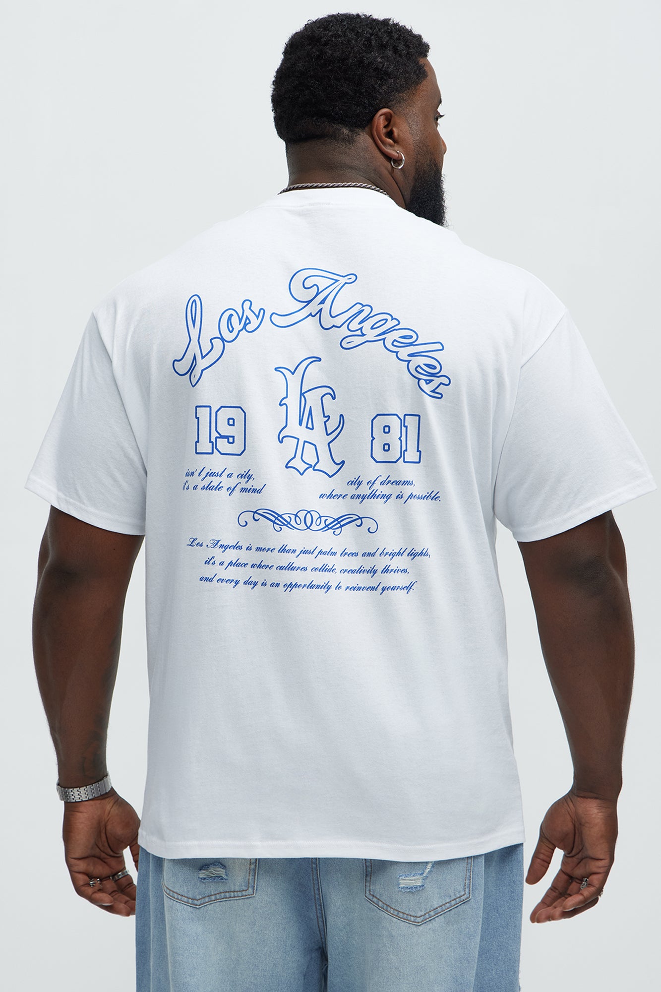 Los Angeles 1981 Short Sleeve Tee - White - Image 5