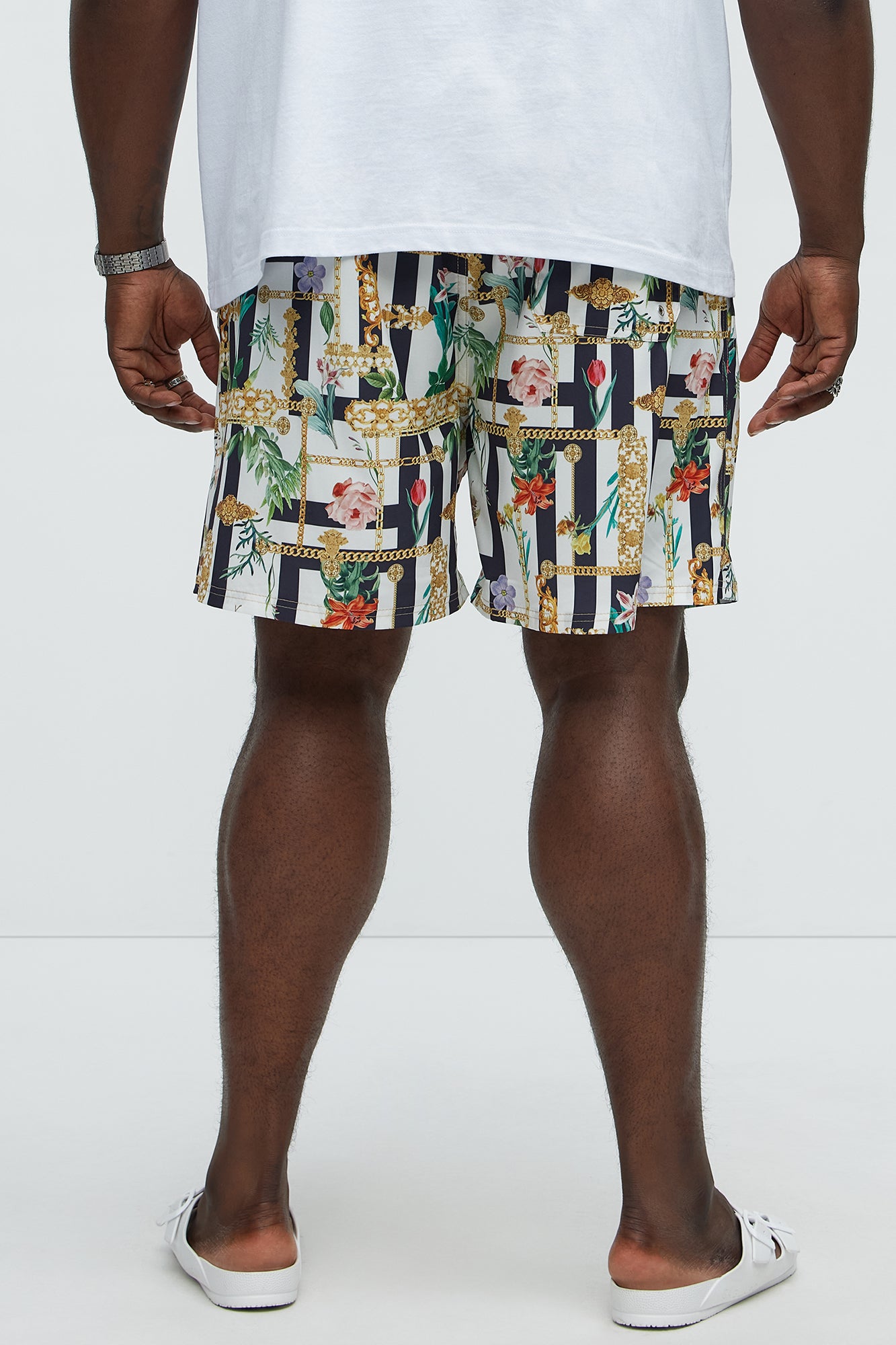 Encino Printed Swim Classic Trunk - Multi Color - Image 7