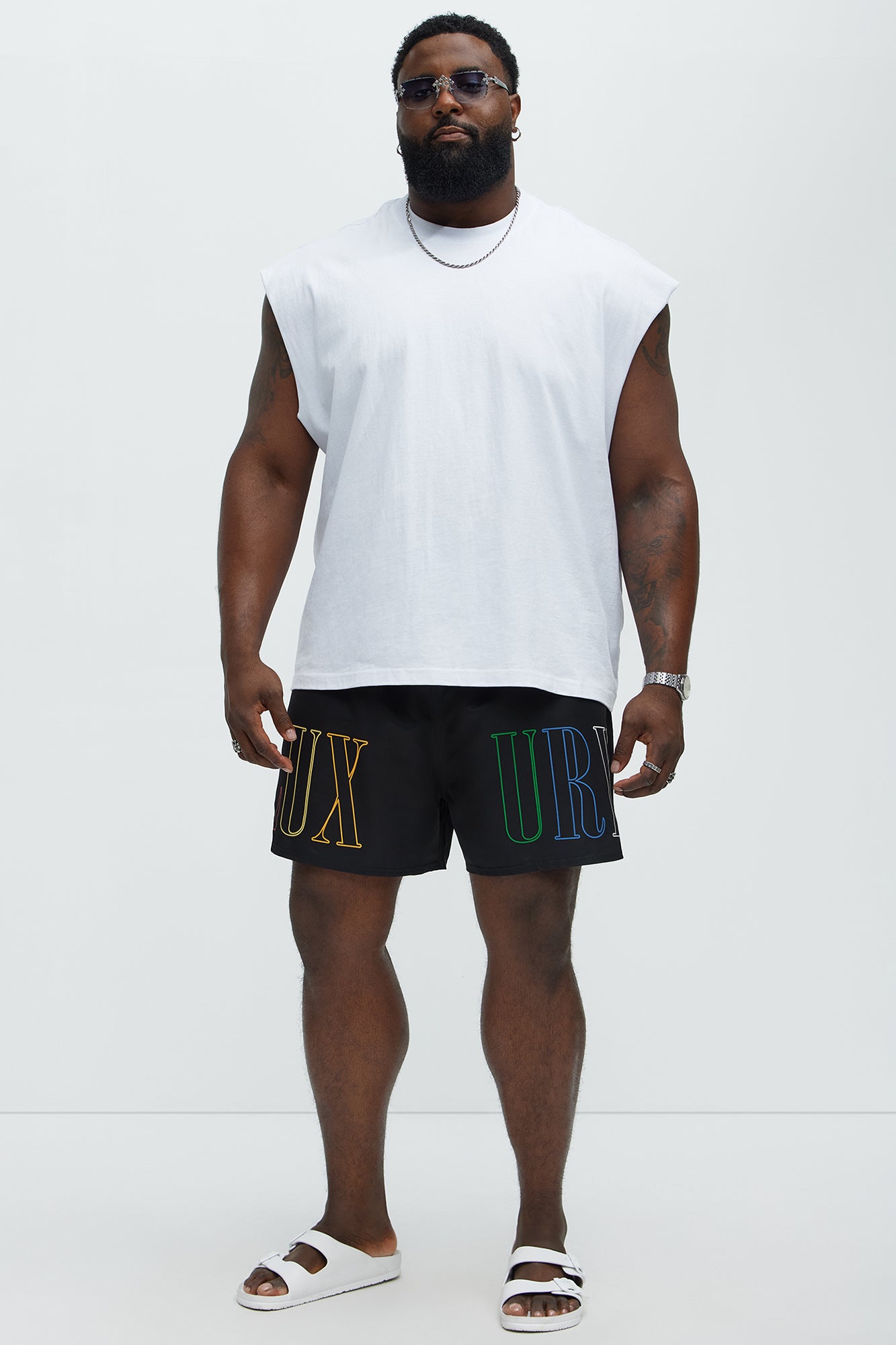 Luxury Life Swim Mid Trunk - Black - Image 6