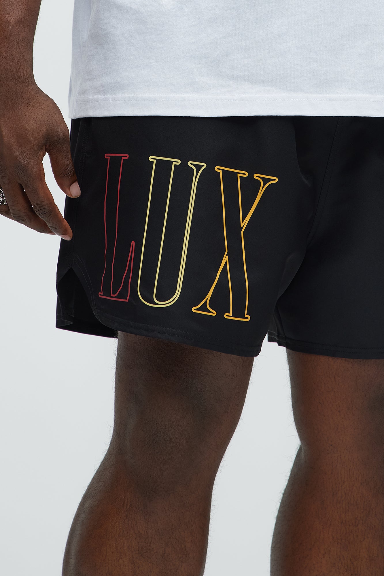 Luxury Life Swim Mid Trunk - Black - Image 7