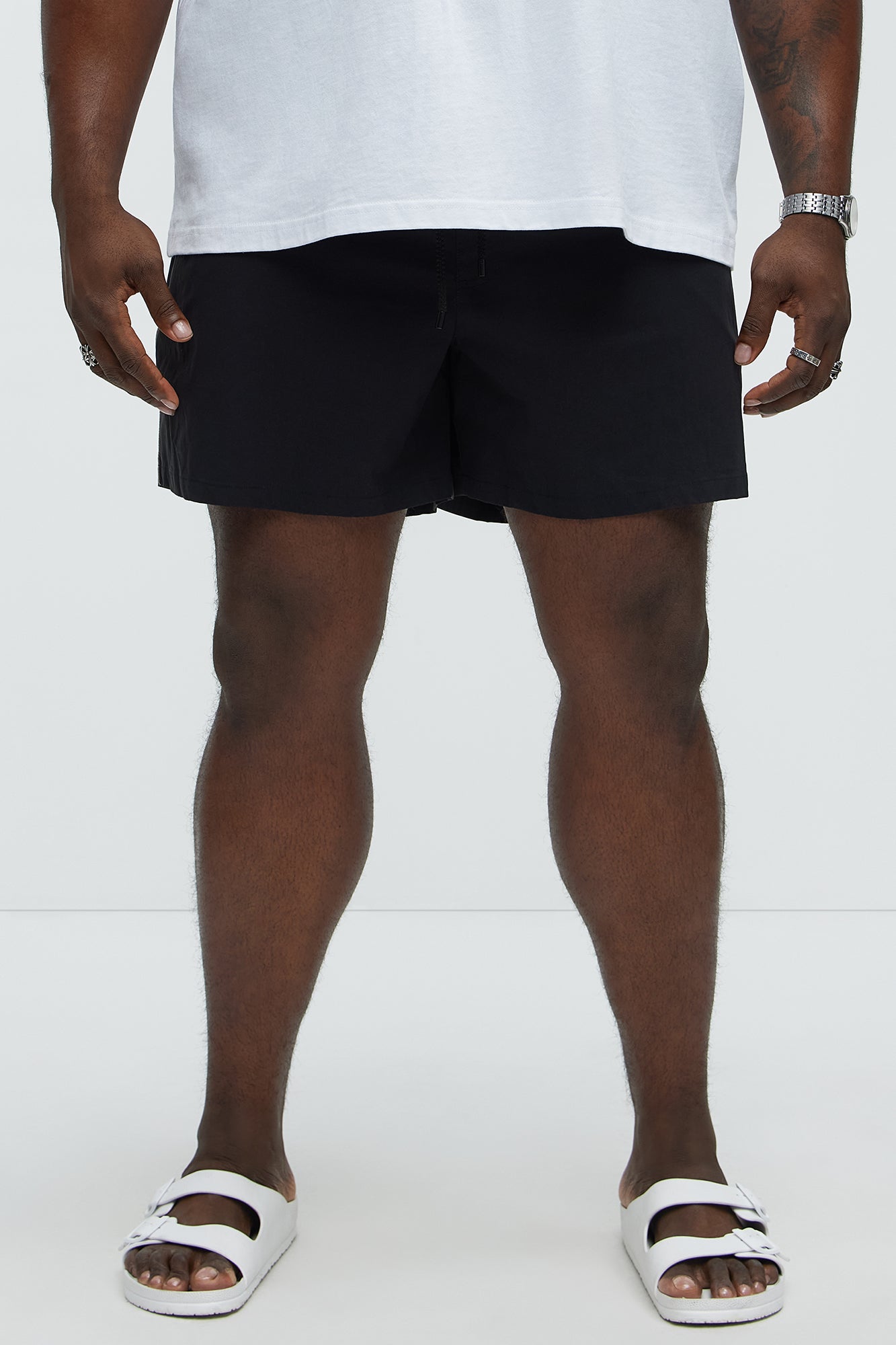 Track Flex Swim Mid Trunk - Black - Image 5