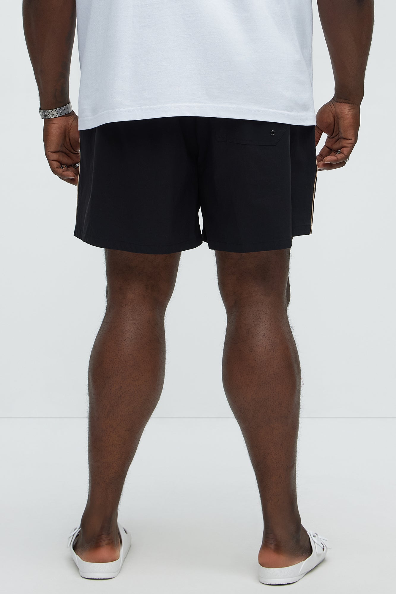 Track Flex Swim Mid Trunk - Black - Image 8