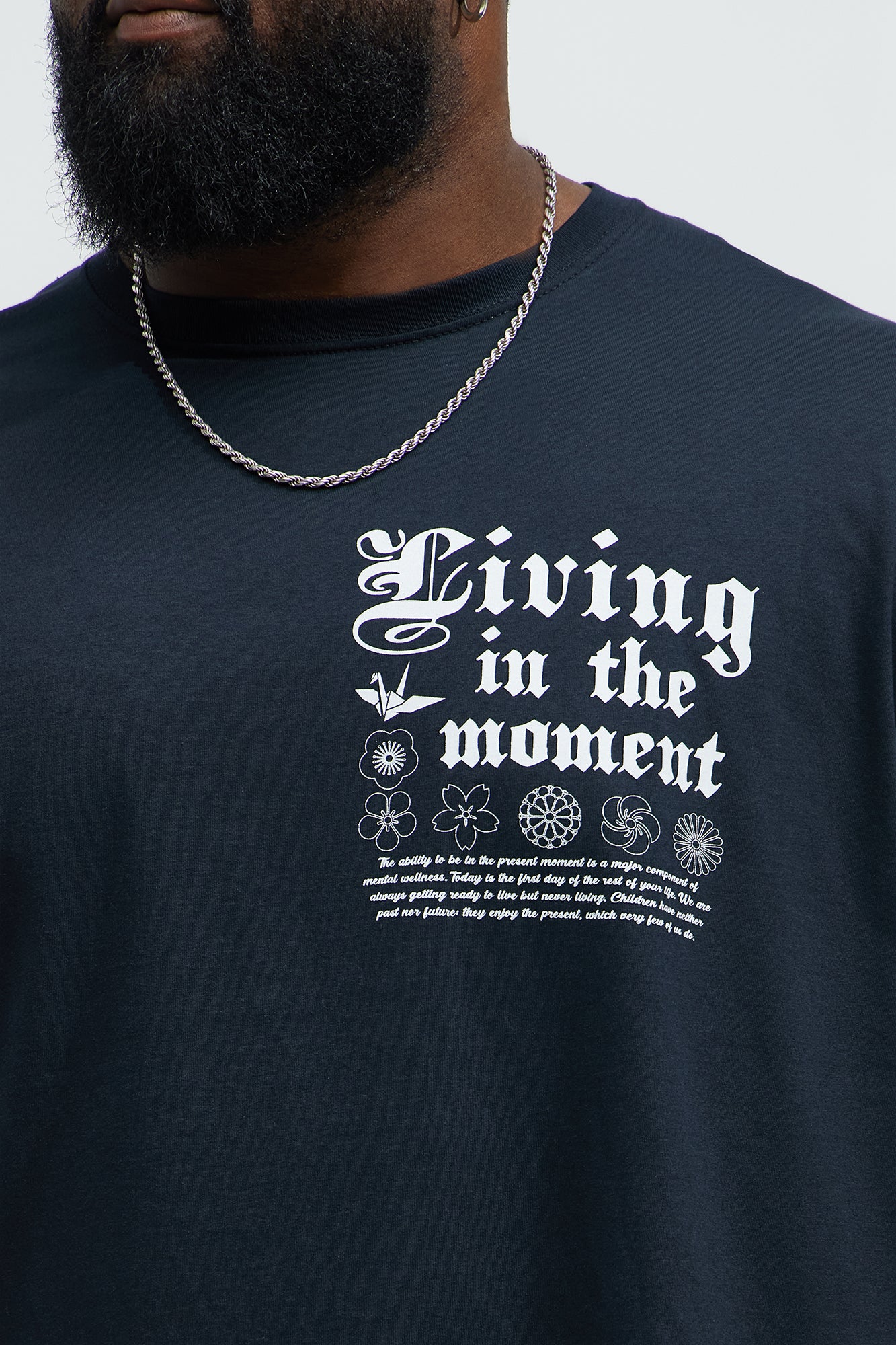 Living In The Morning Short Sleeve Tee - Black - Image 7