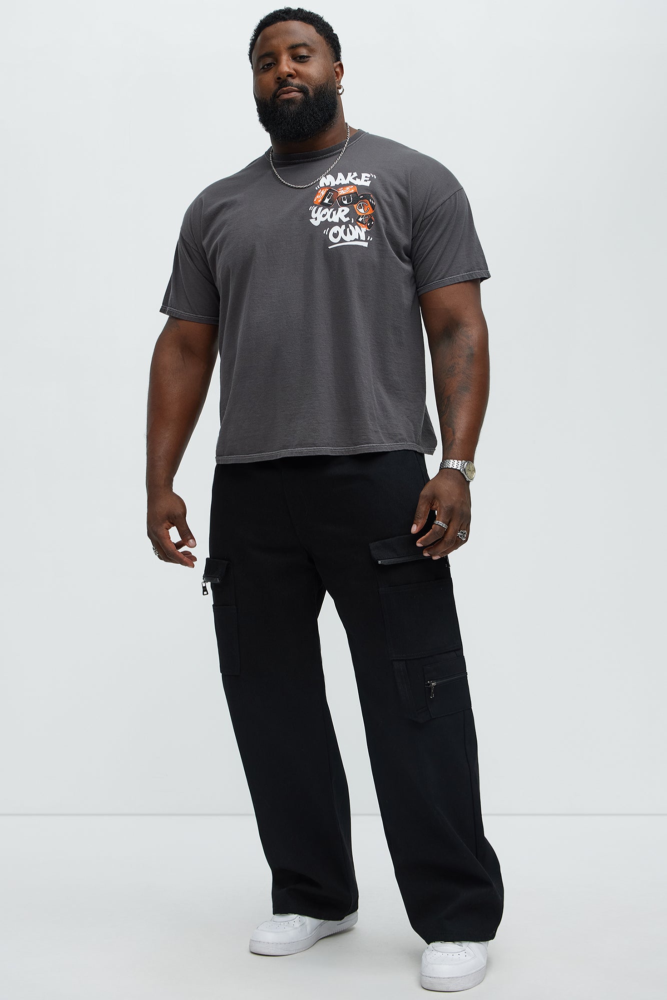 Make Your Own Luck Short Sleeve Tee - Charcoal - Image 8