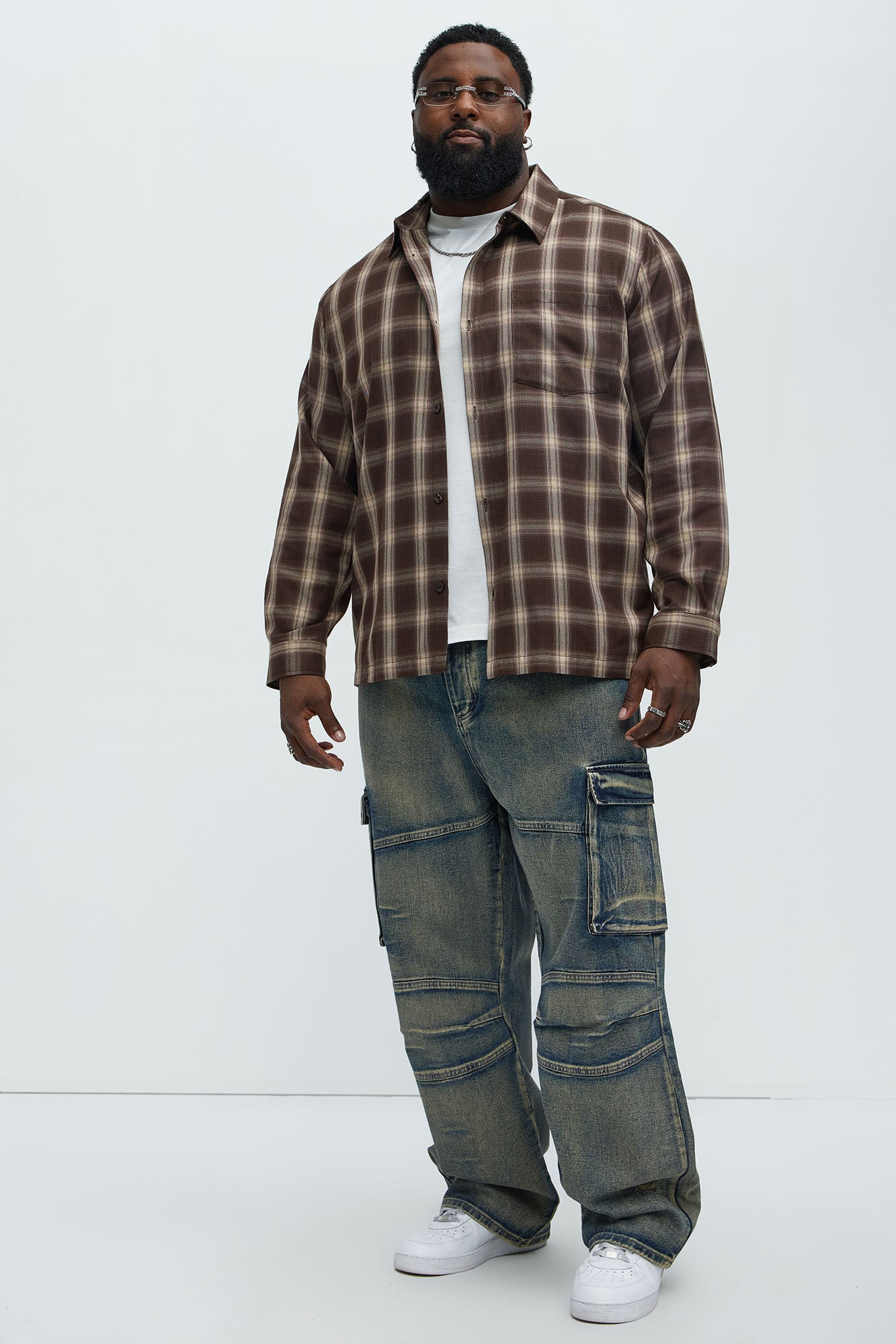 Johnson Baggy Cargo Jeans - Vintage Blue Wash - Image 7