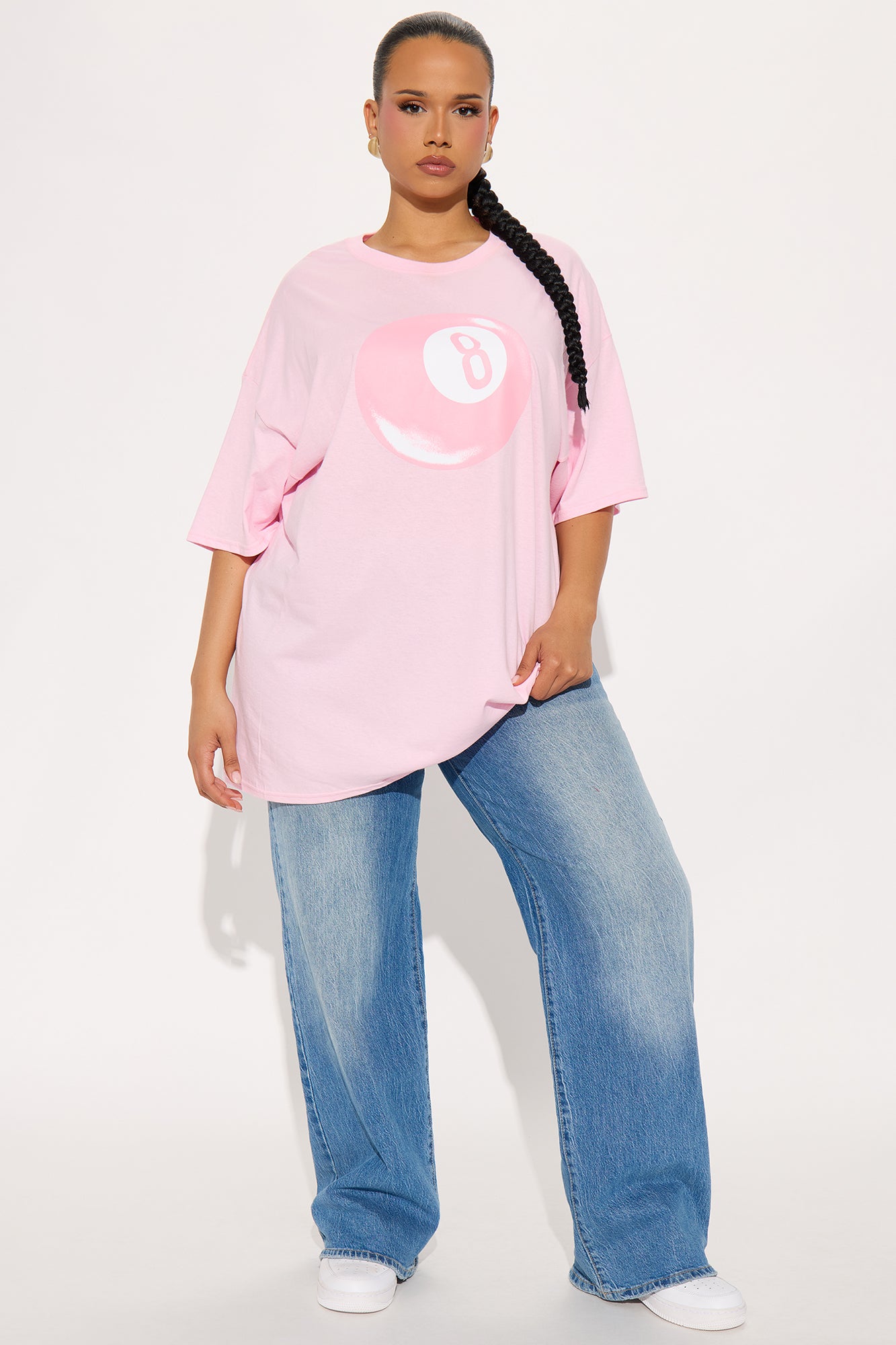 Your Lucky Day Oversized Tee - Pink - Image 6