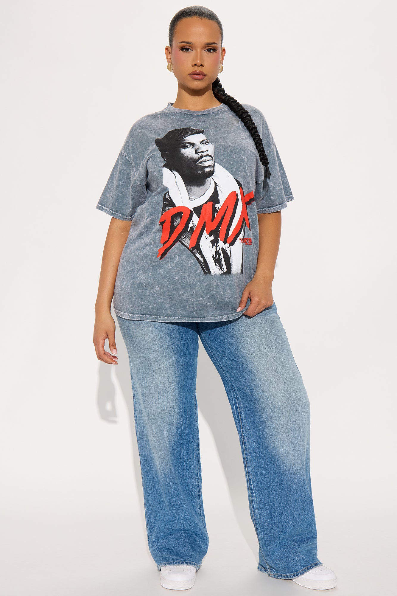 DMX Washed Oversized Tee - Charcoal - Image 7