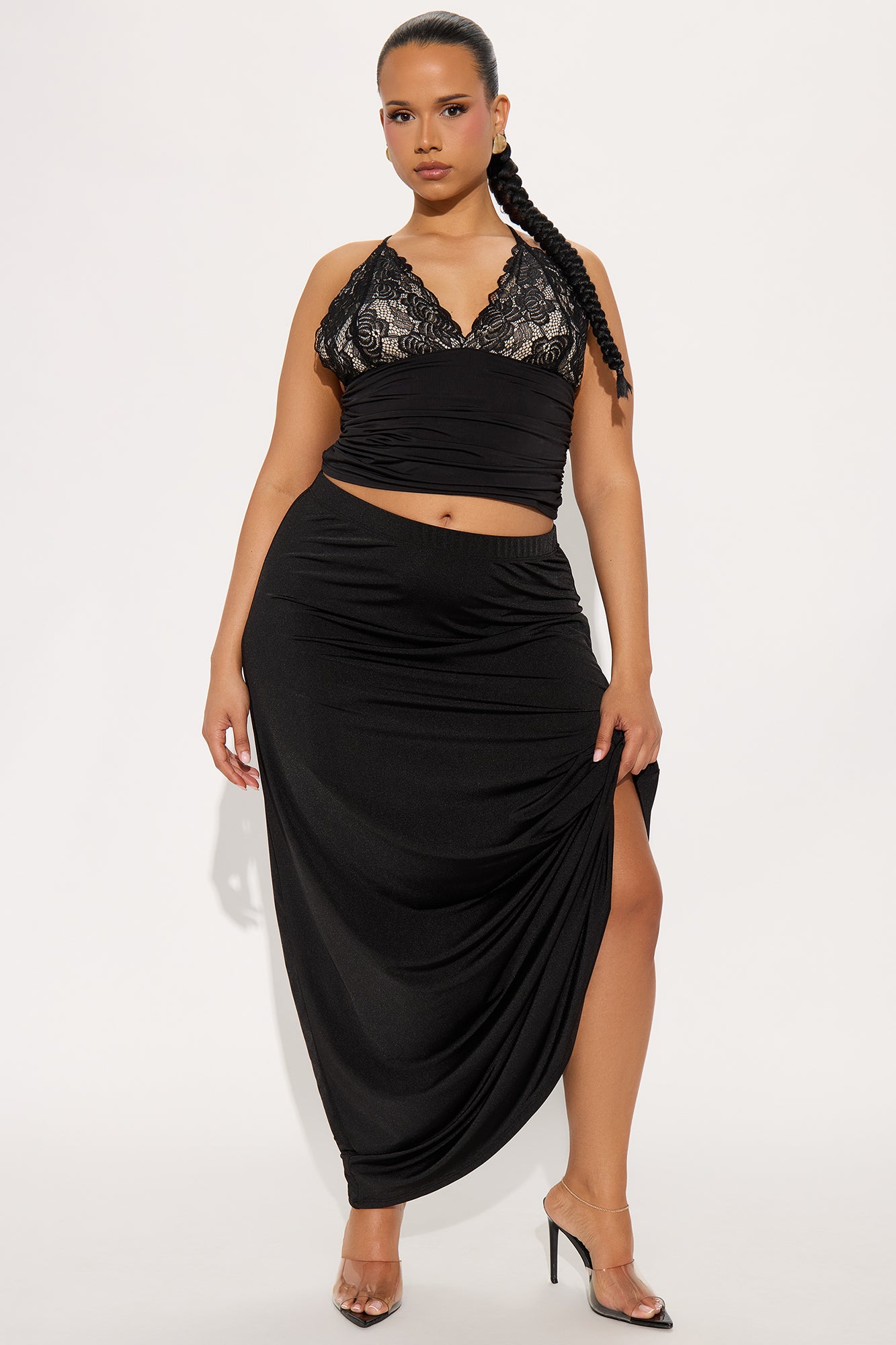 Hera Ruched X Back Top - Black - Image 5