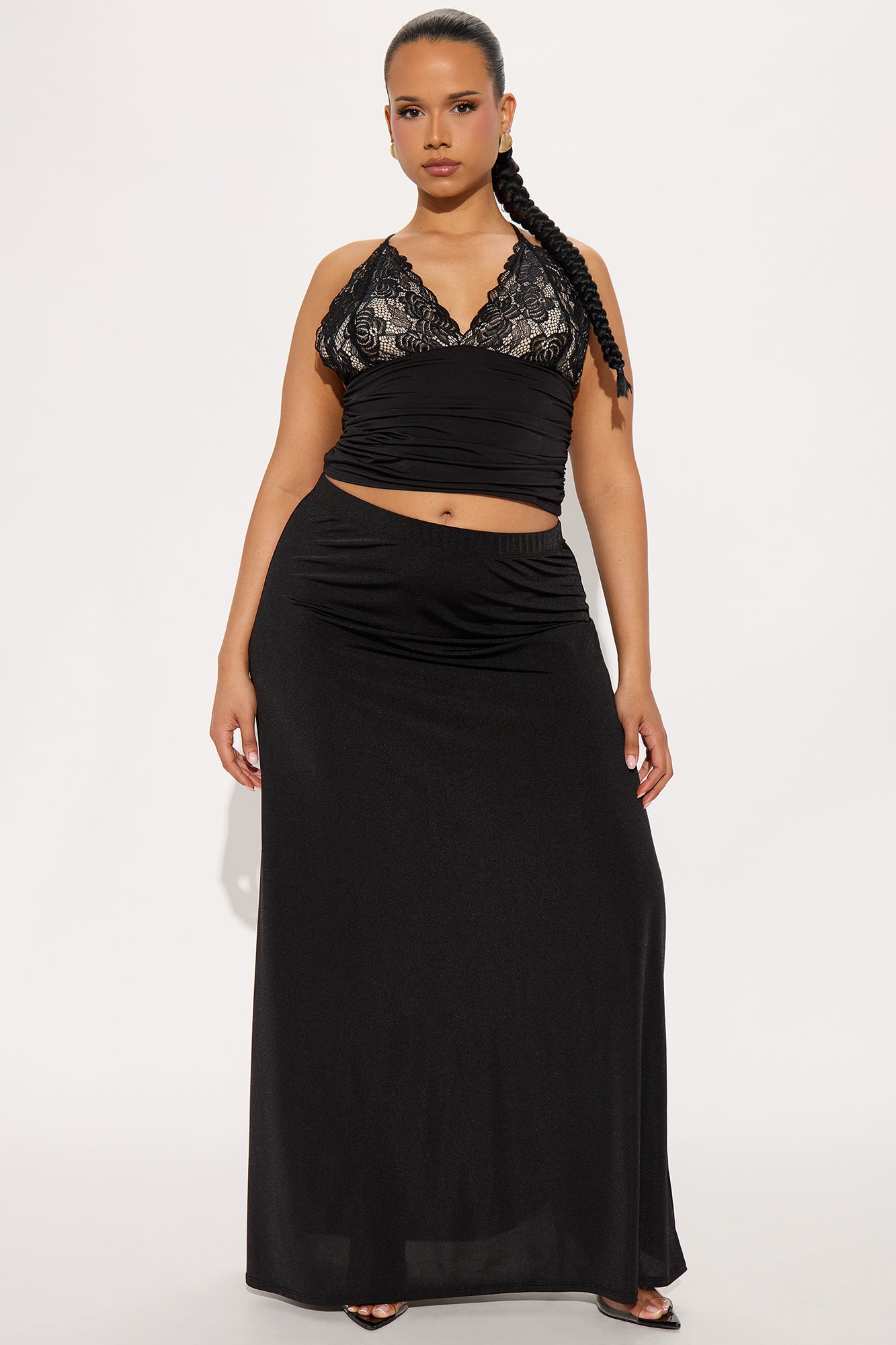 Nadia Maxi Skirt - Black - Image 4