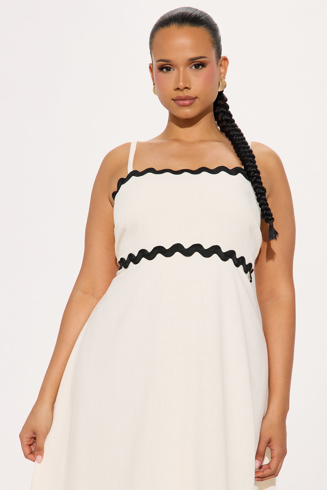 Vanessa Linen Maxi Dress - Cream/combo - Image 5