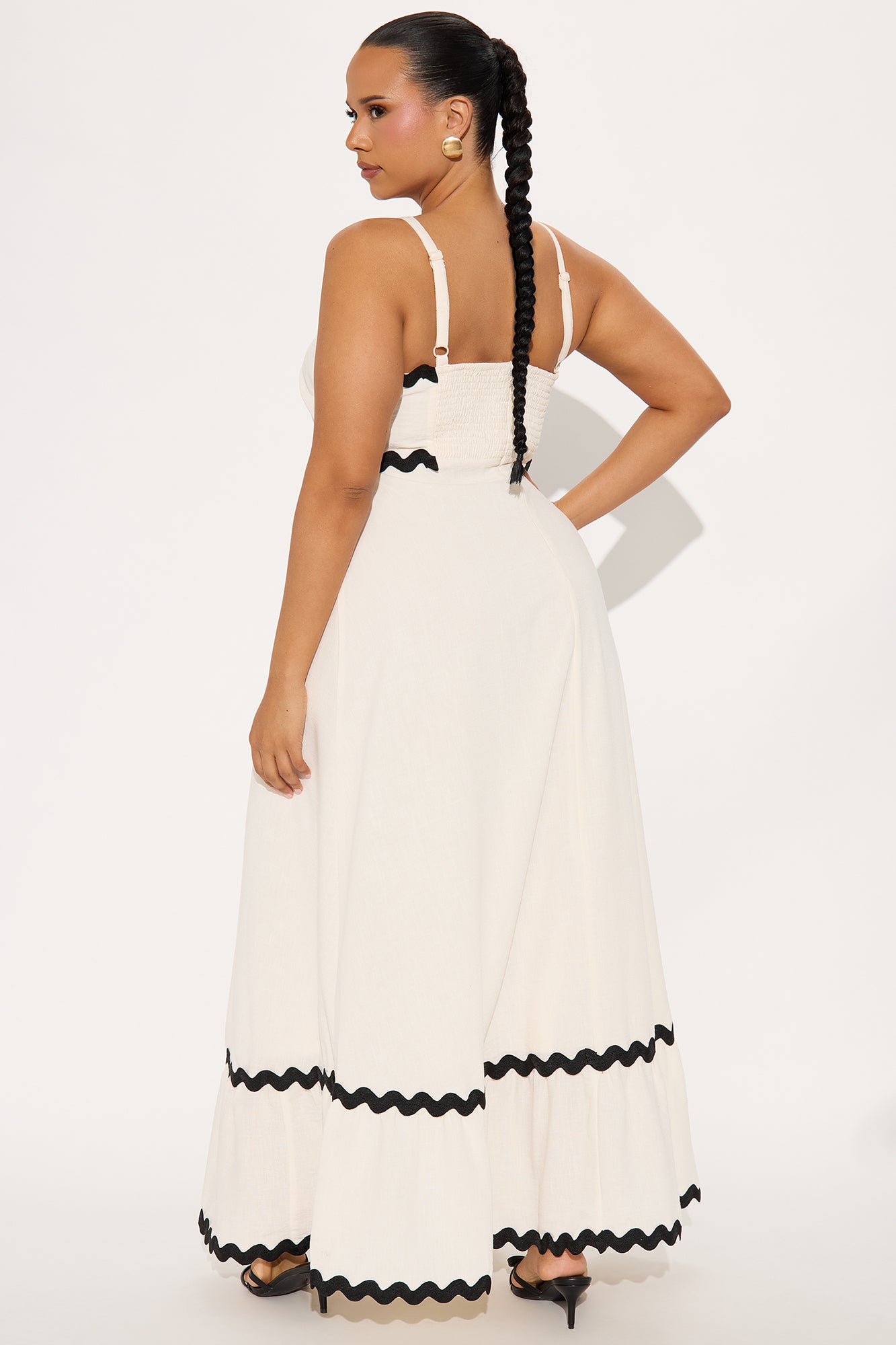 Vanessa Linen Maxi Dress - Cream/combo - Image 6