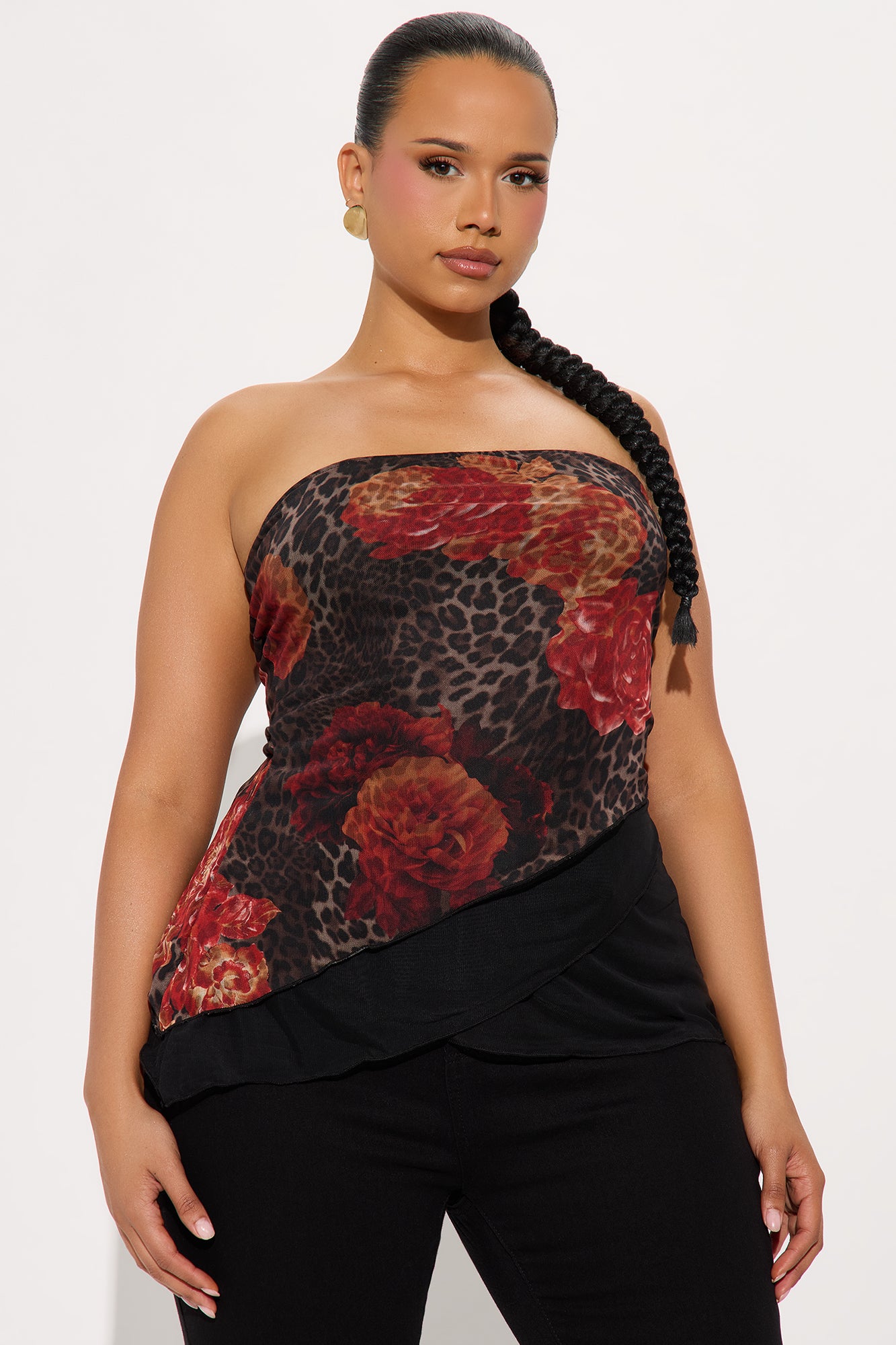 Sudden Speed Mesh Tube Top - Leopard - Image 5