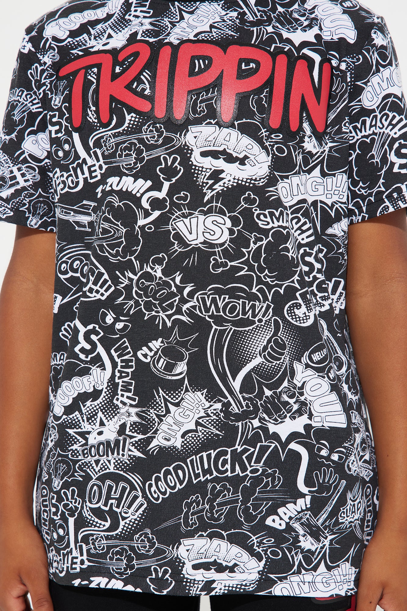 Mini Drippin Graffiti Fleece Jogger Set II - Black - Image 3