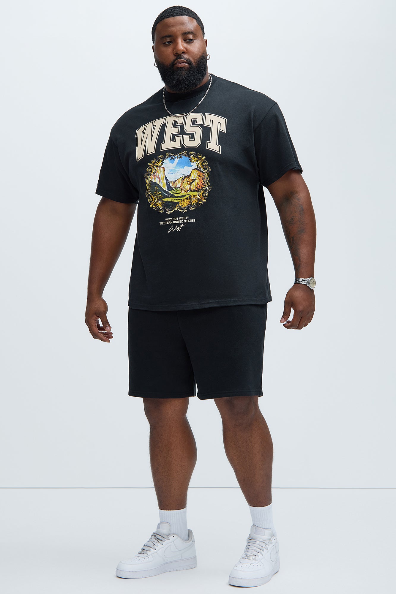 Tyson Sweatshort - Black - Image 6
