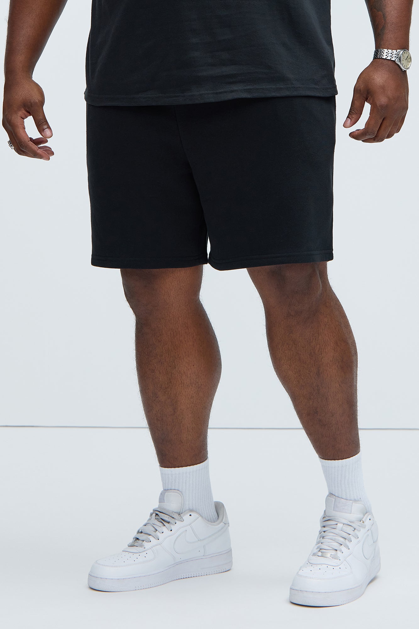 Tyson Sweatshort - Black - Image 5