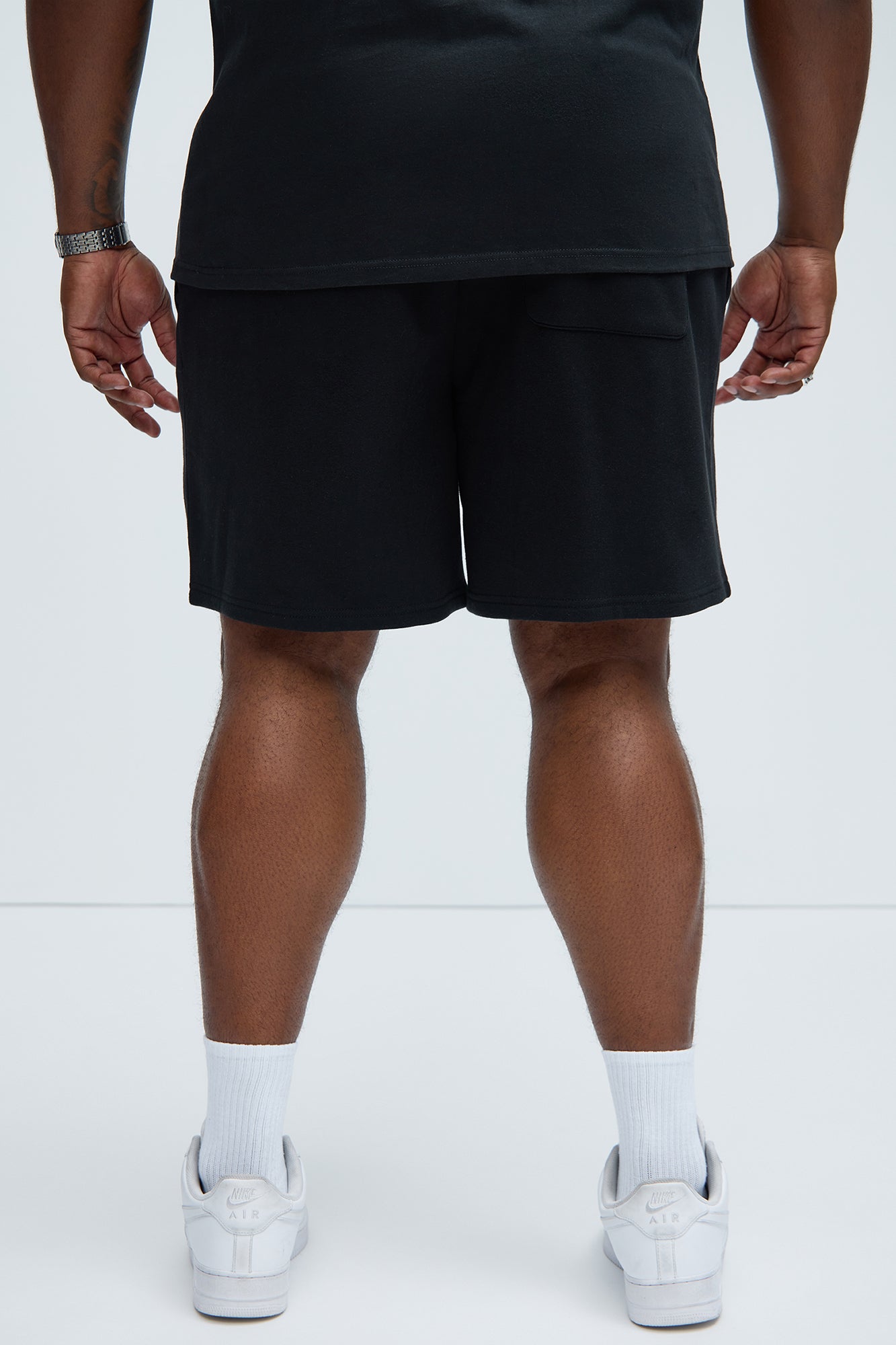 Tyson Sweatshort - Black - Image 7
