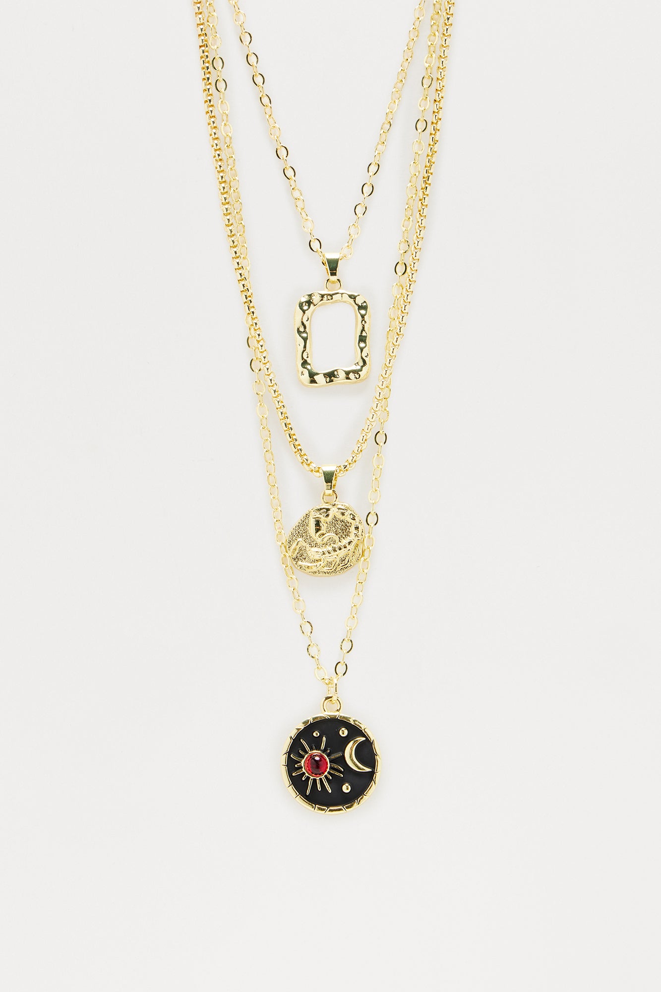 Rockaway 3 Piece Necklace Set - Gold - Image 3