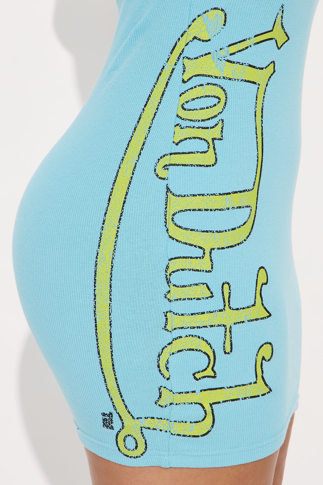 Von Dutch Ribbed Tank Dress - Blue/combo - Image 4
