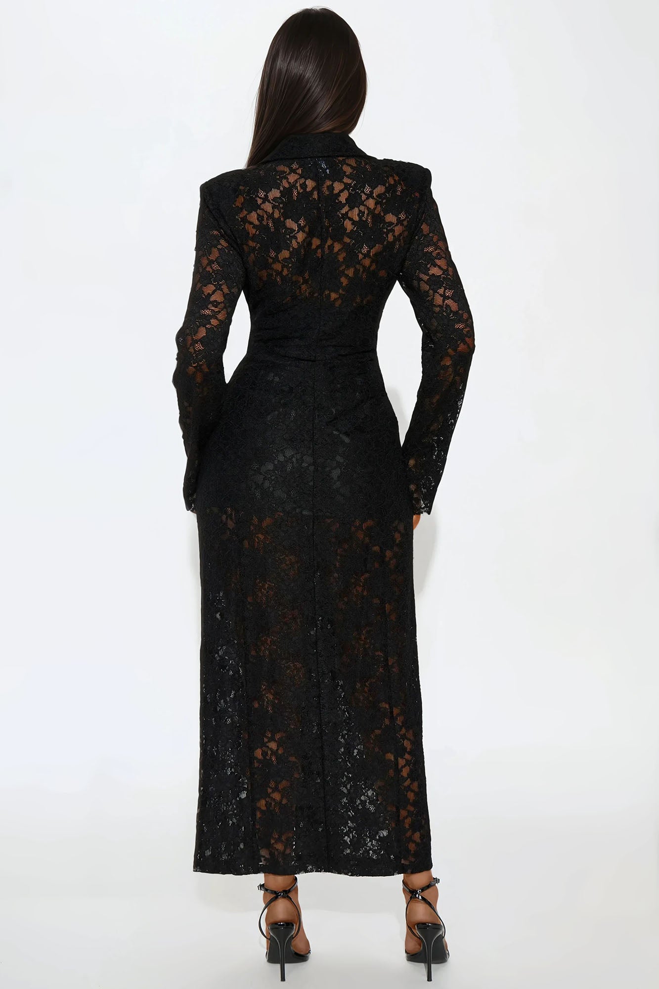 Felicia Lace Trench - Black - Image 4