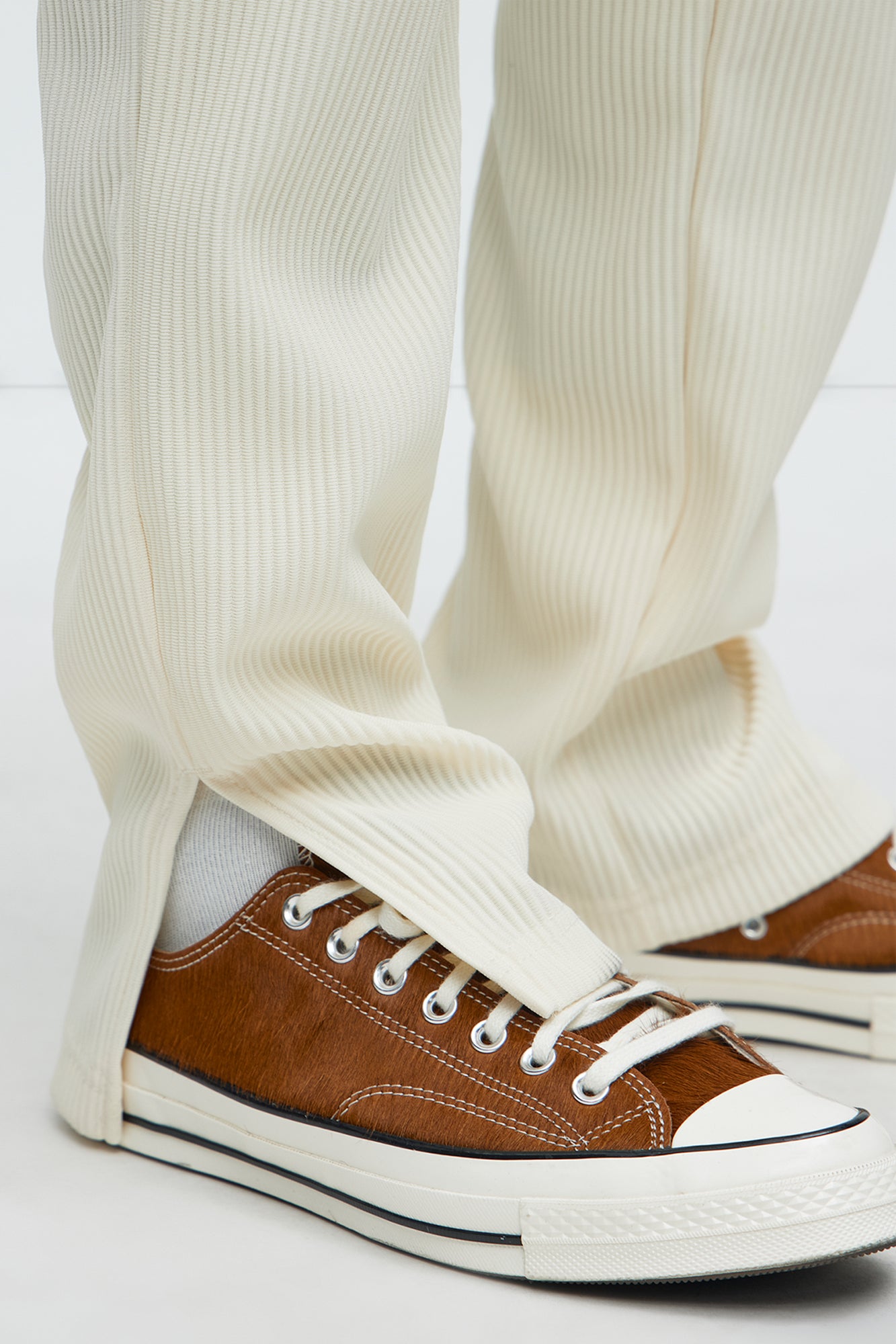 Show Up Slim Slit Pants - Off White - Image 3