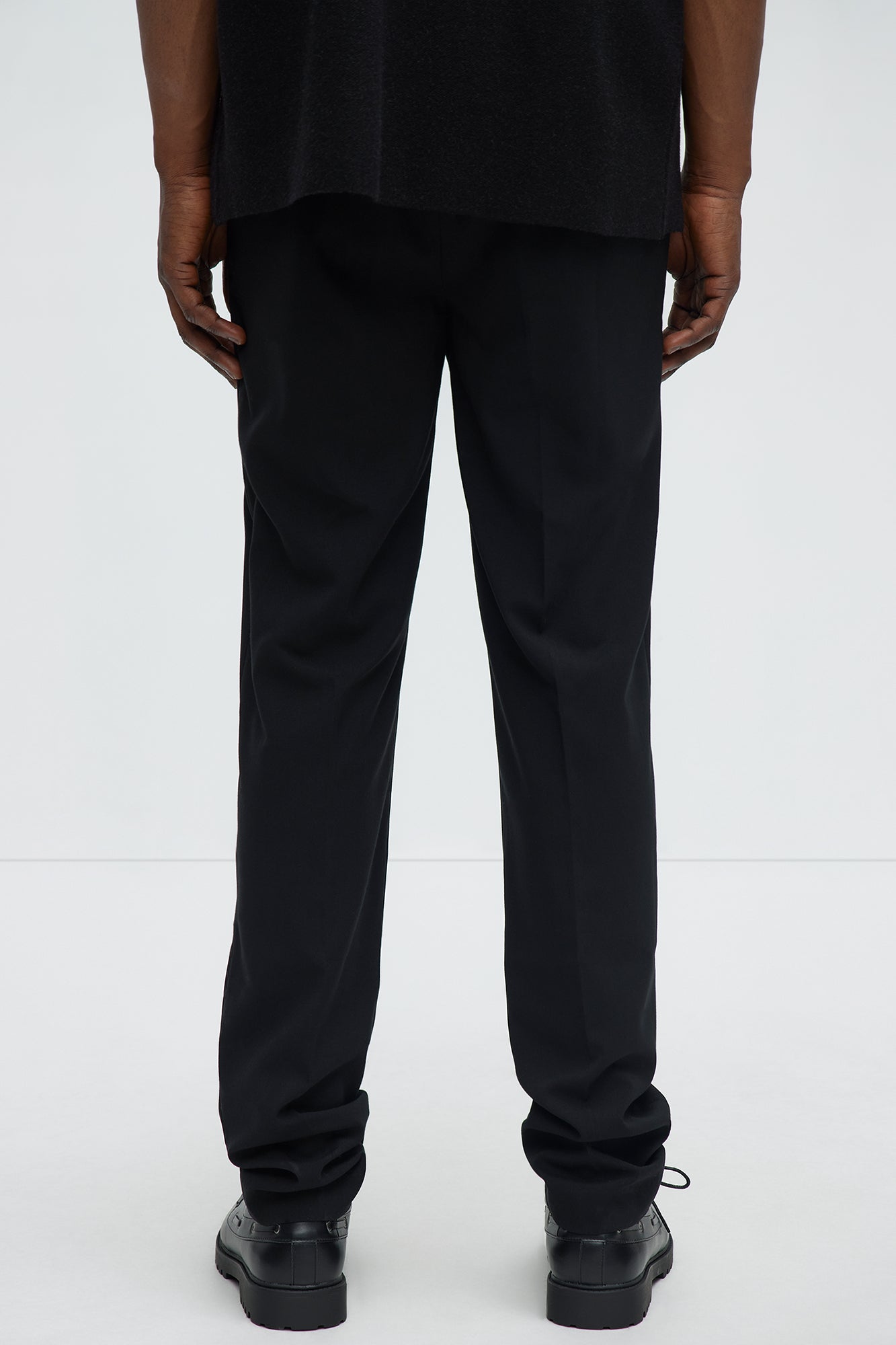 Tall Modern Stretch Slim Trouser - Black - Image 3
