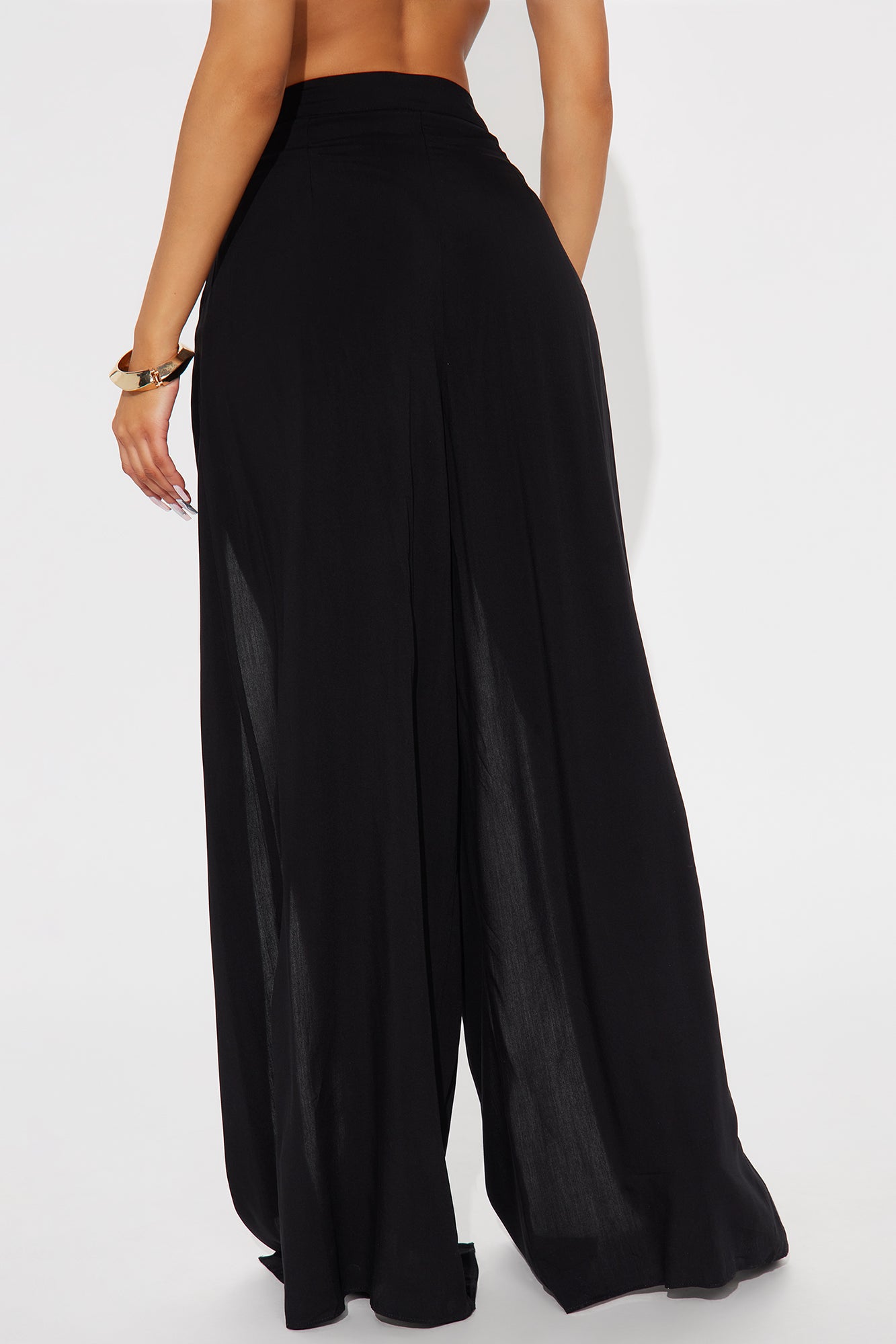 Escape The Ordinary Wide Leg Pant - Black - Image 3