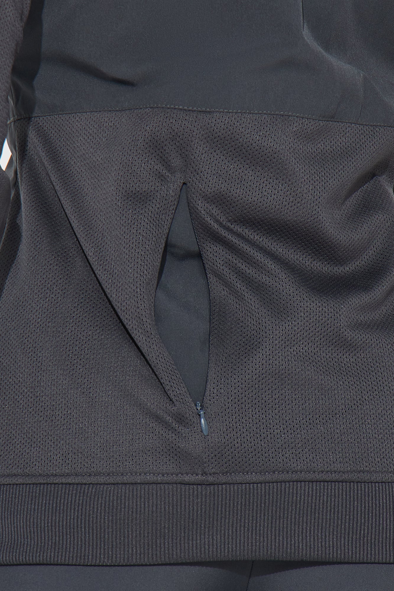 Full Shift Stretch Scrub Uniform Zip Up Jacket - Charcoal - Image 3