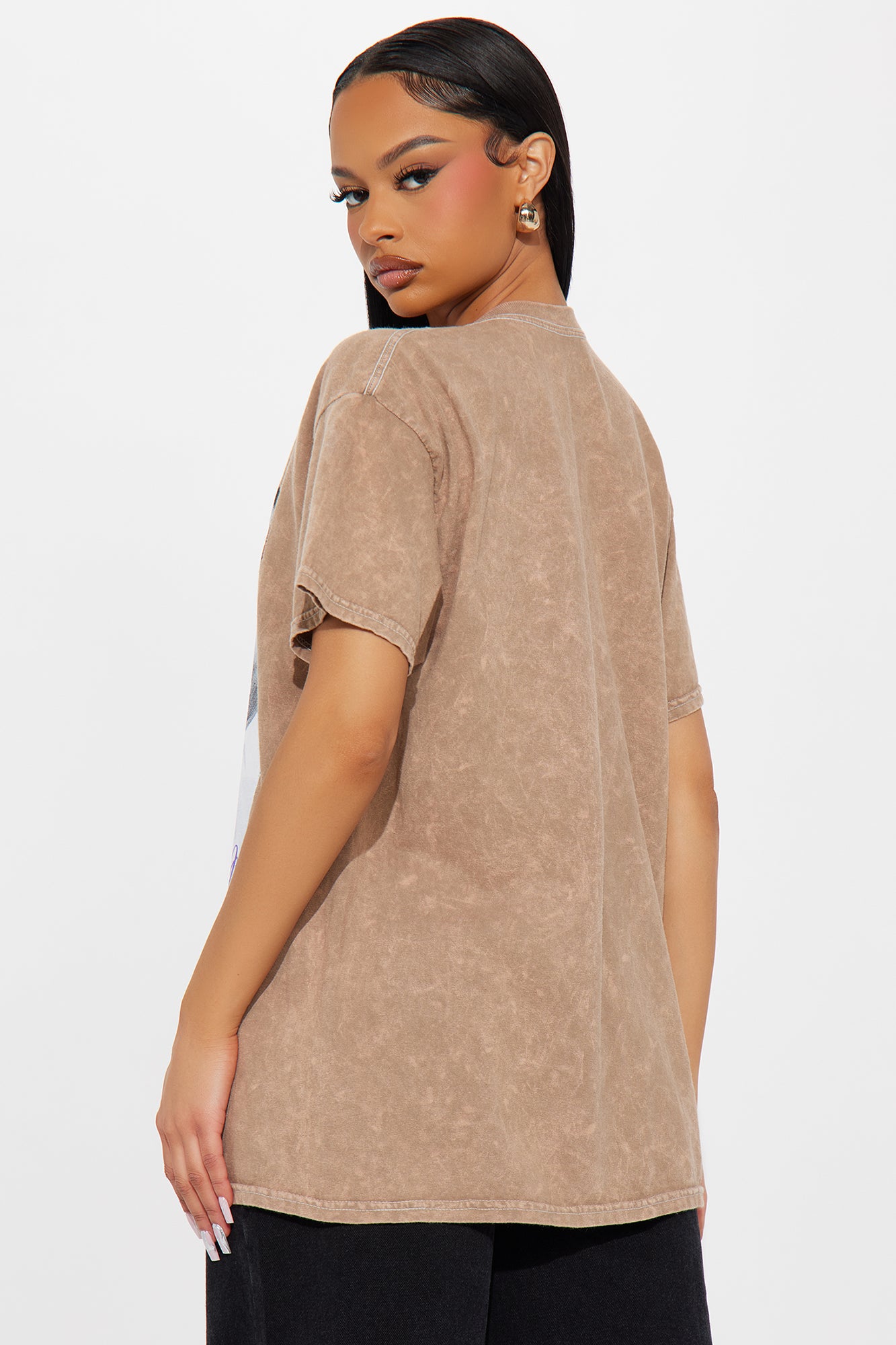 Dream MLK Washed Oversized Tee - Sand - Image 4
