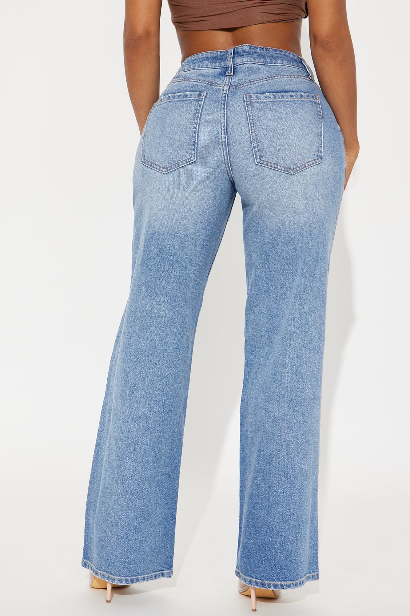 Alvie Ripped Straight Leg Jeans - Medium Wash - Image 3