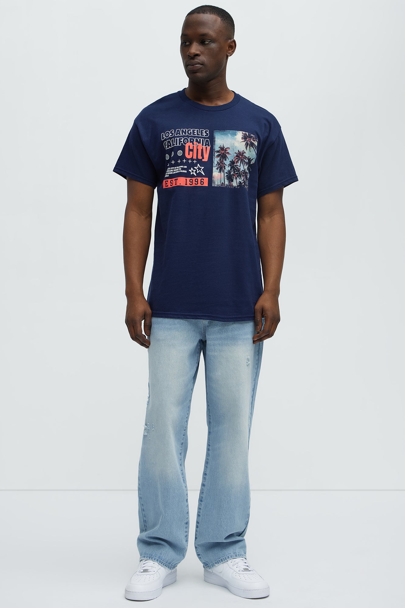 LA Palm City Short Sleeve Tee - Navy - Image 3