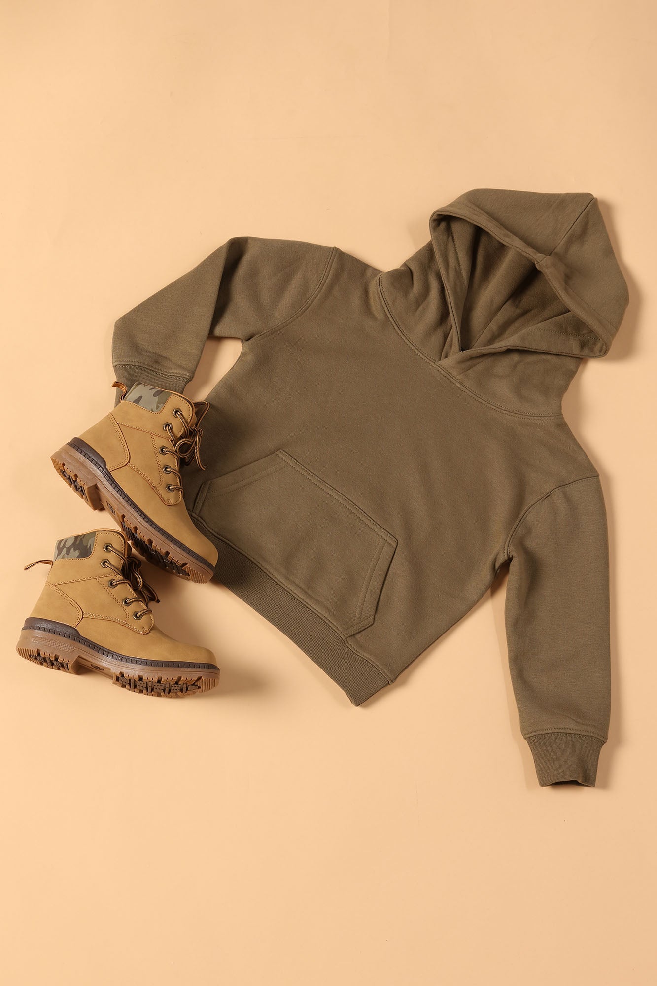 Mini Stole Your Toys Oversized Hoodie - Olive - Image 7