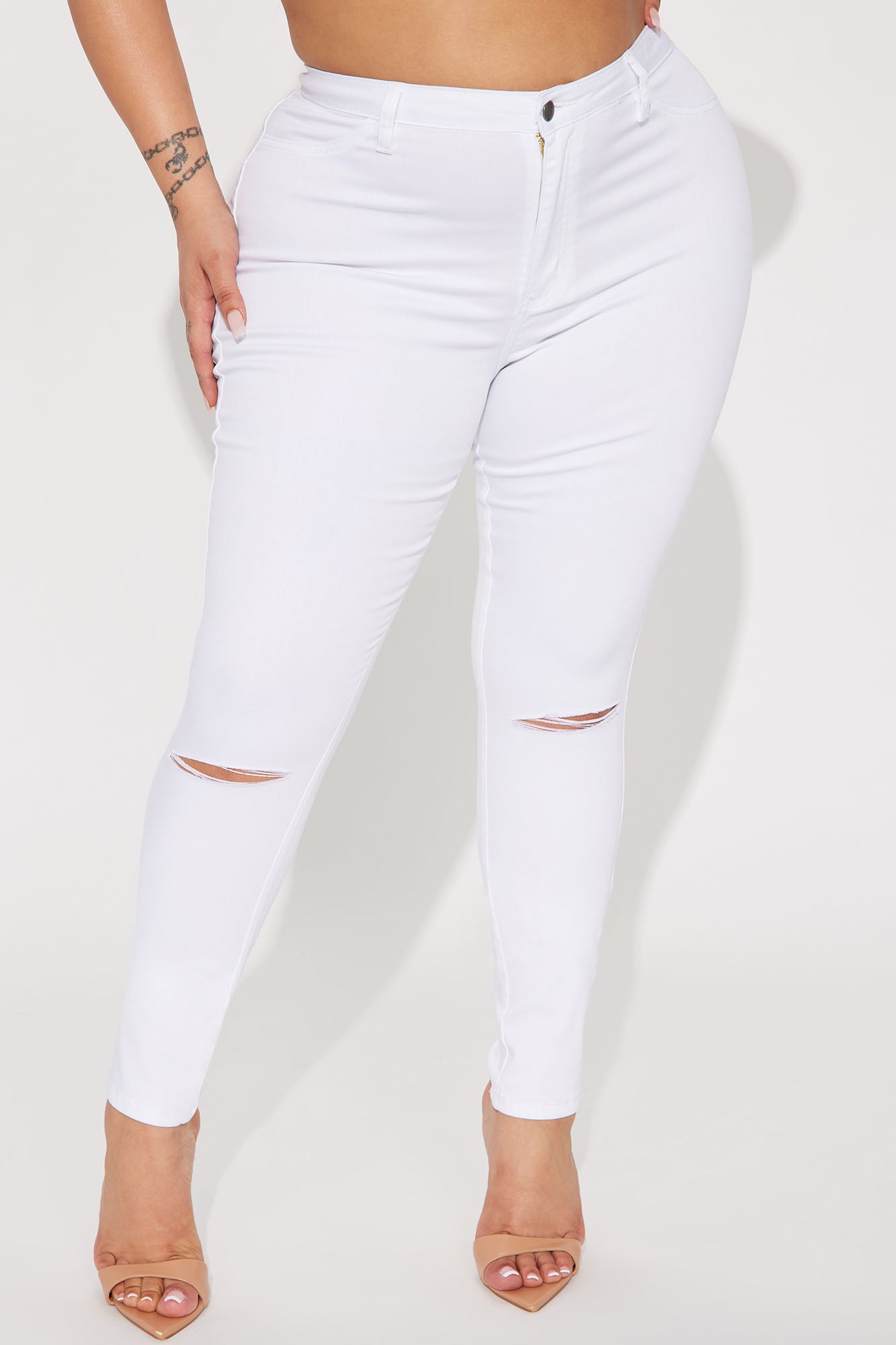 Tall Canopy Jeans - White - Image 5