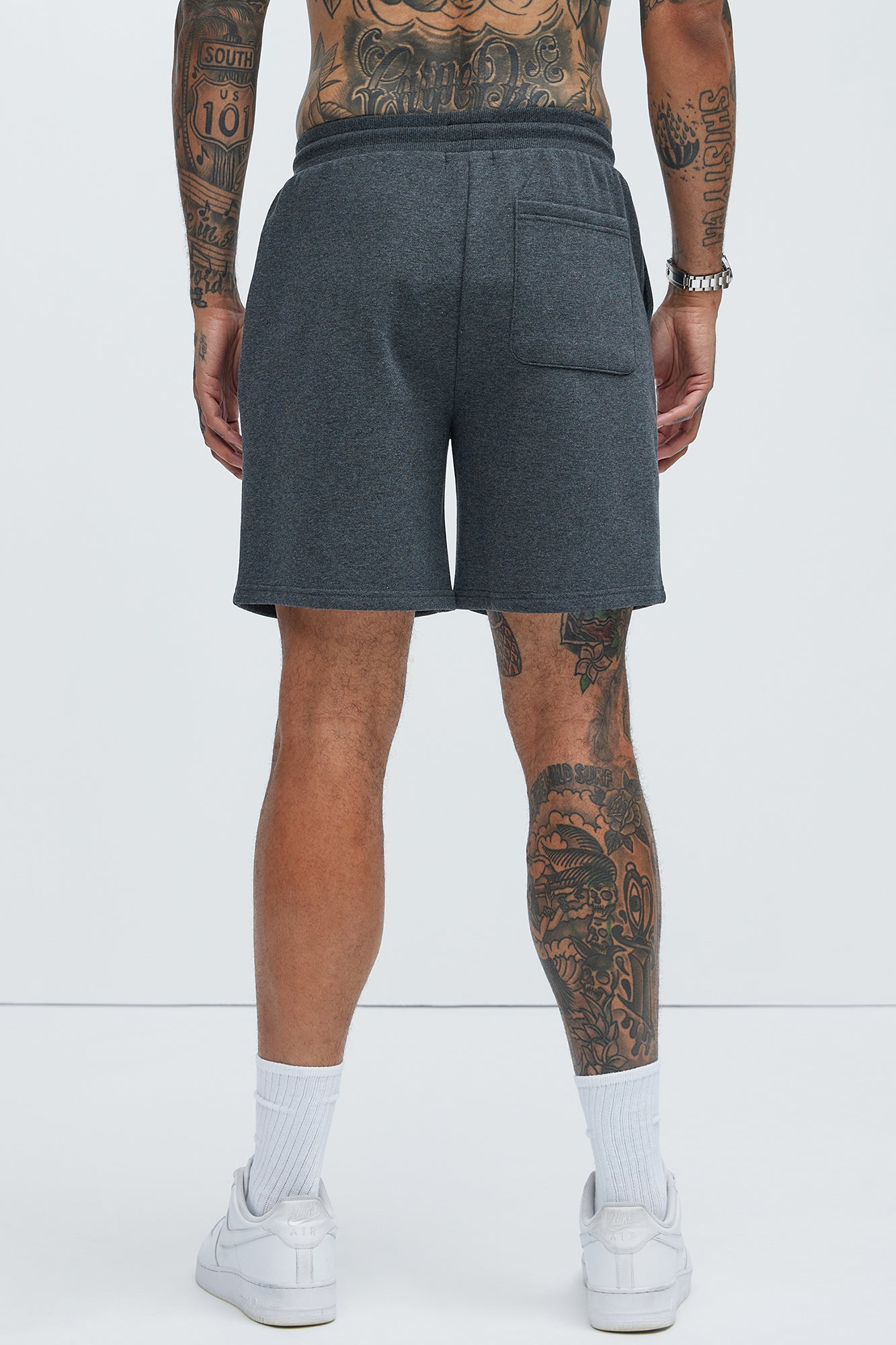 Tyson Sweatshort - Charcoal - Image 4