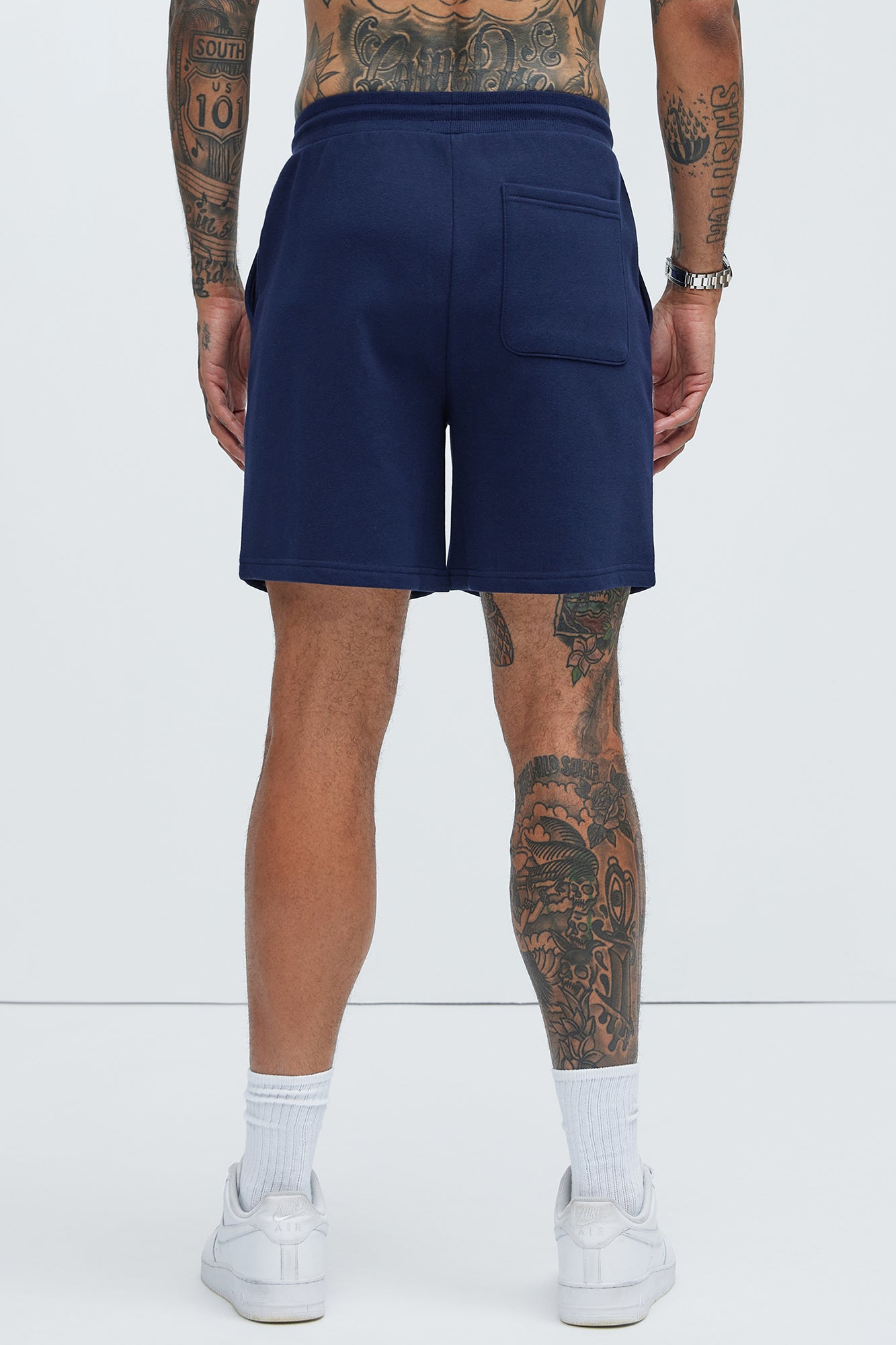 Tyson Sweatshort - Navy - Image 4