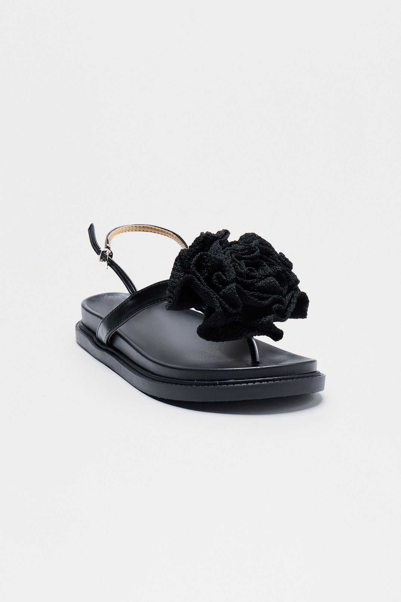 Naylor Flower Slingback Slides - Black - Image 3