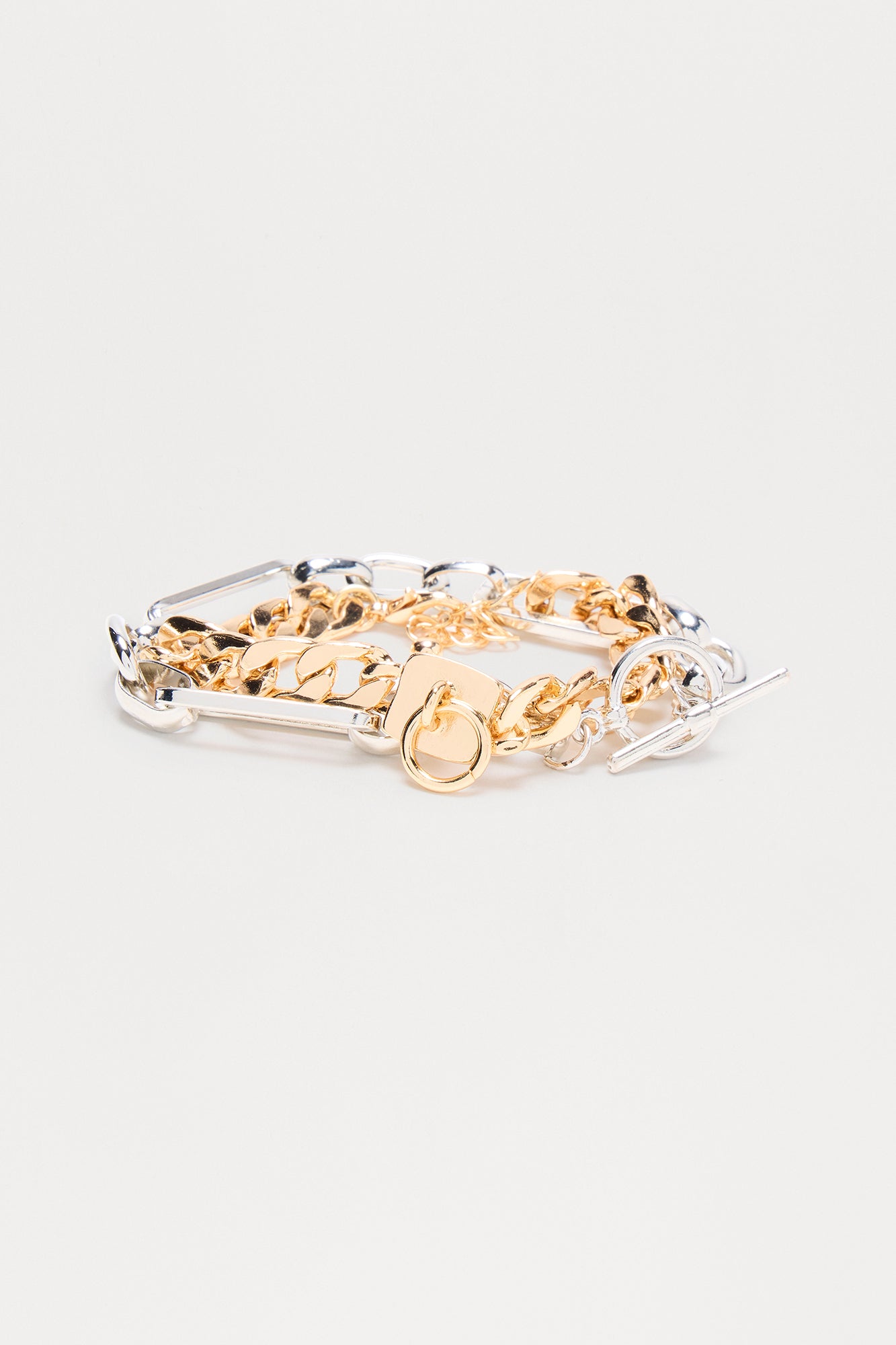 Together In Chains Bracelet Set - Multi Color - Image 3