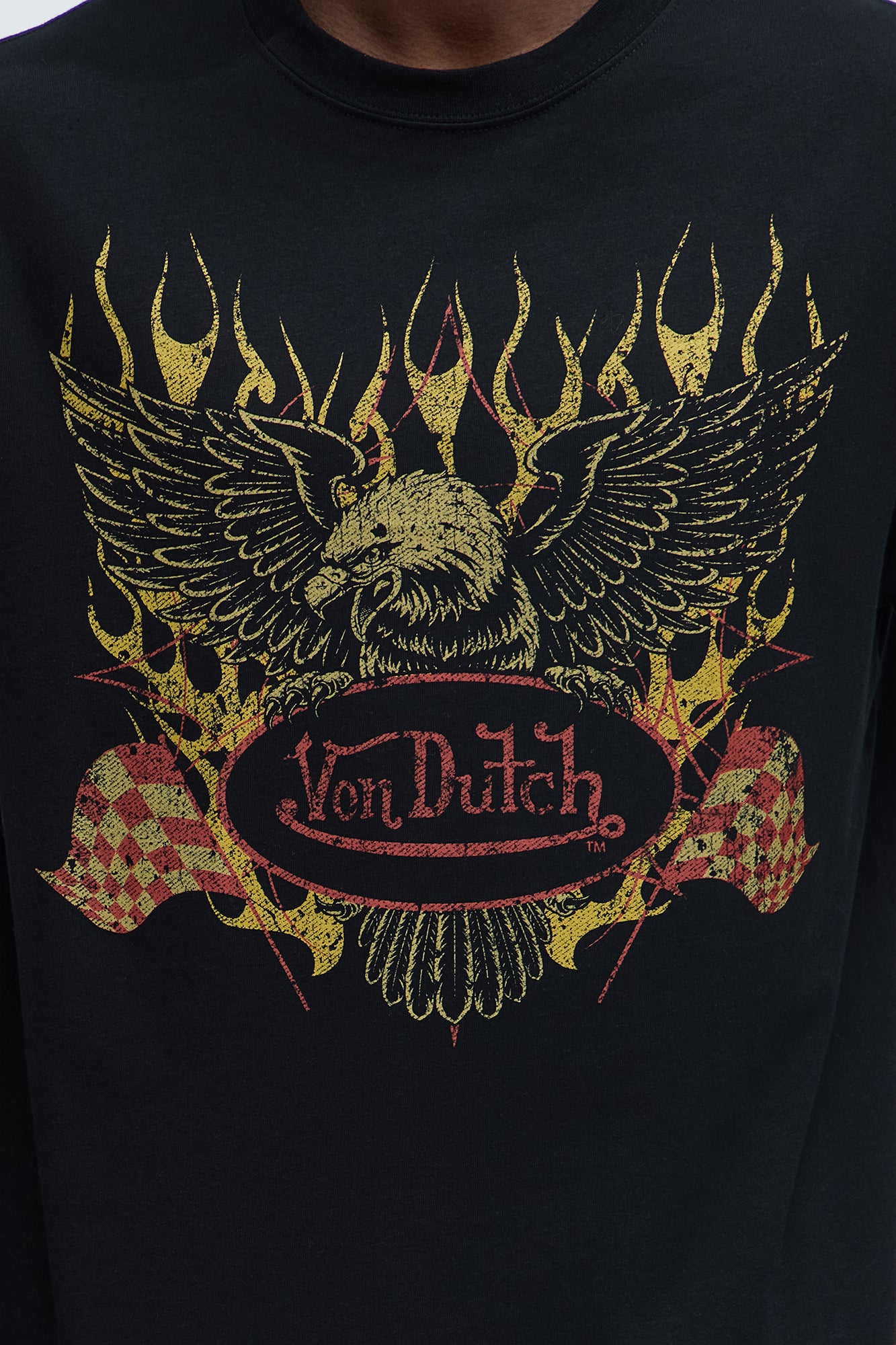 Von Dutch Eagle Short Sleeve Tee - Black - Image 3