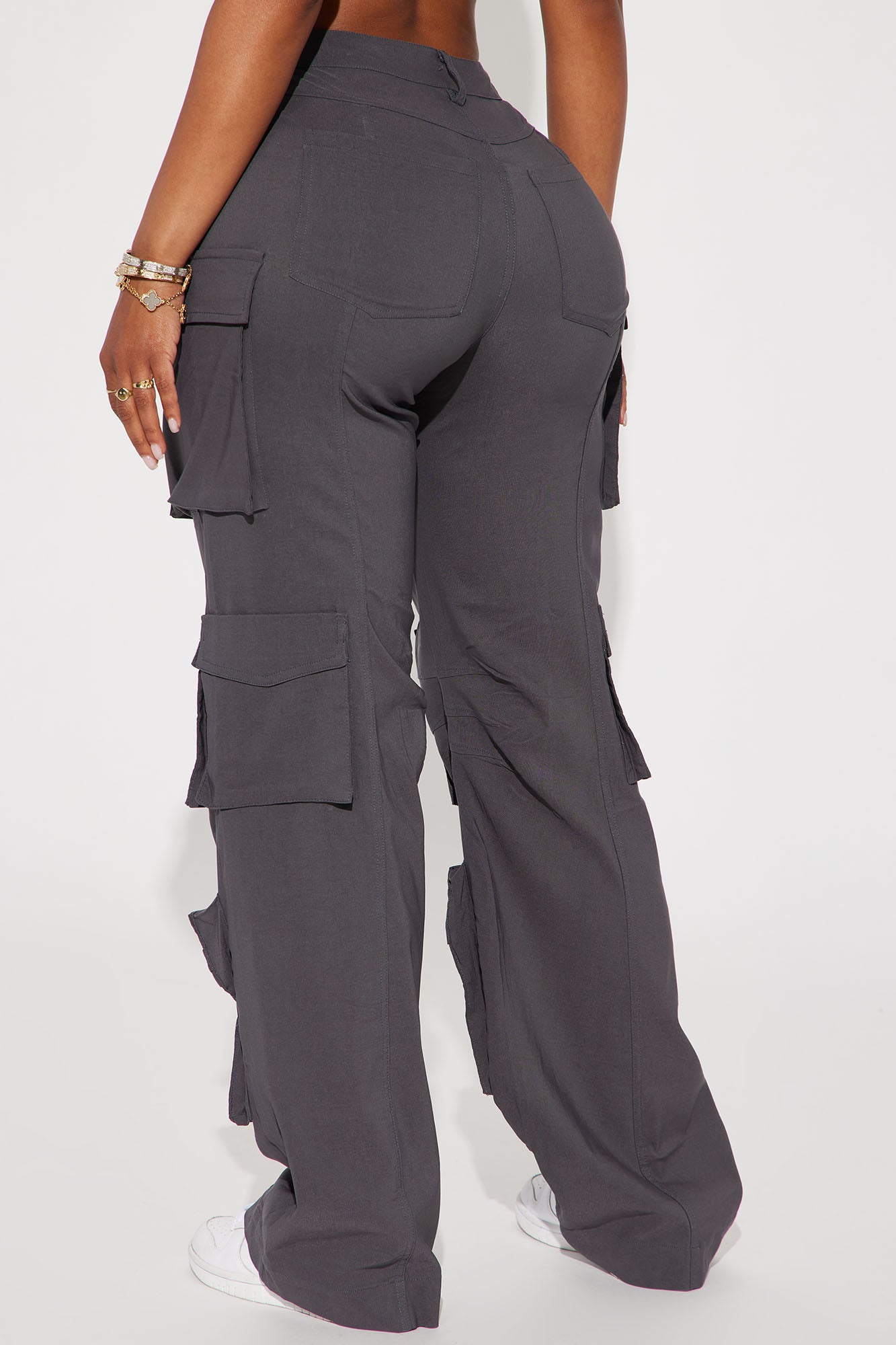 Walk On By Cargo Pant - Charcoal - Image 3