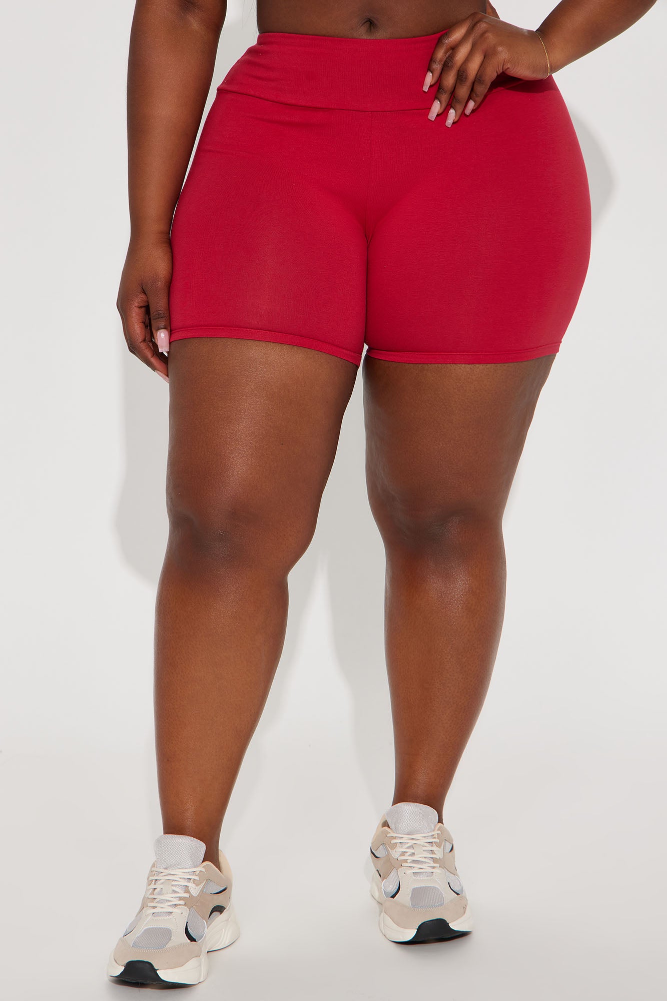 Hailey Biker Shorts - Red - Image 5